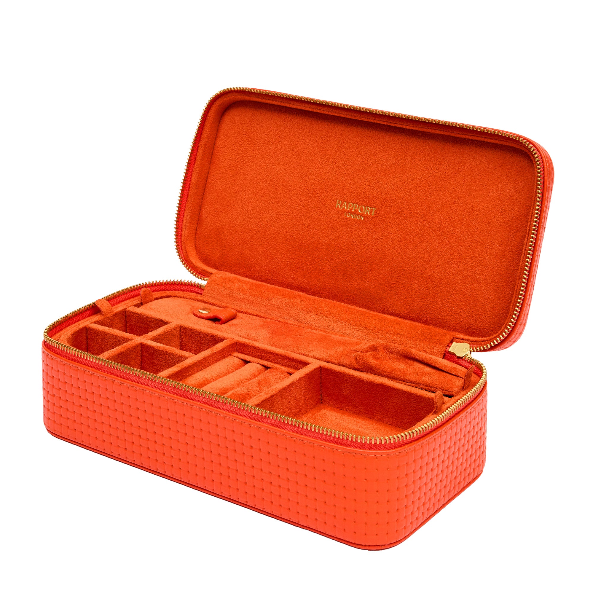 Charlotte Jewellery Case - Orange
