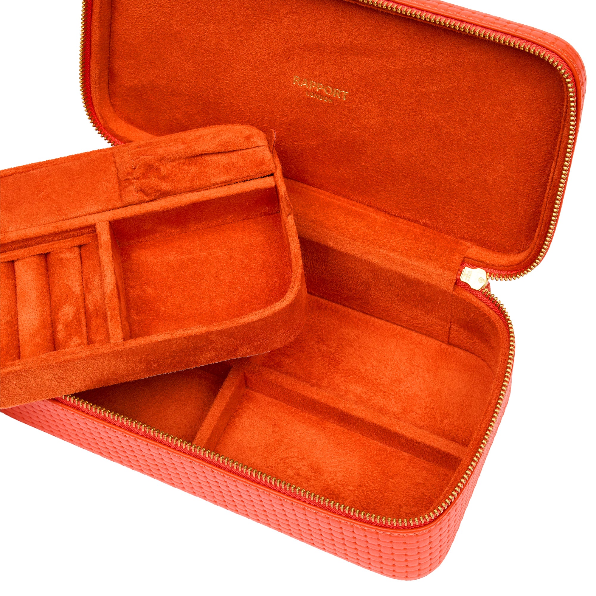 Charlotte Jewellery Case - Orange