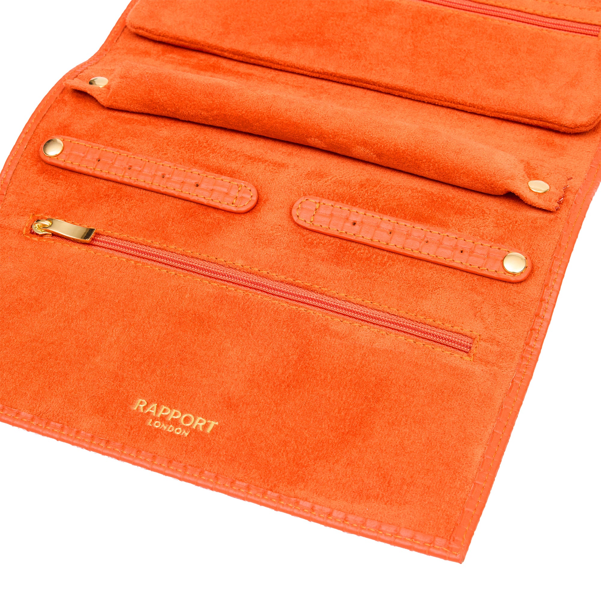 Charlotte Jewellery Roll - Orange