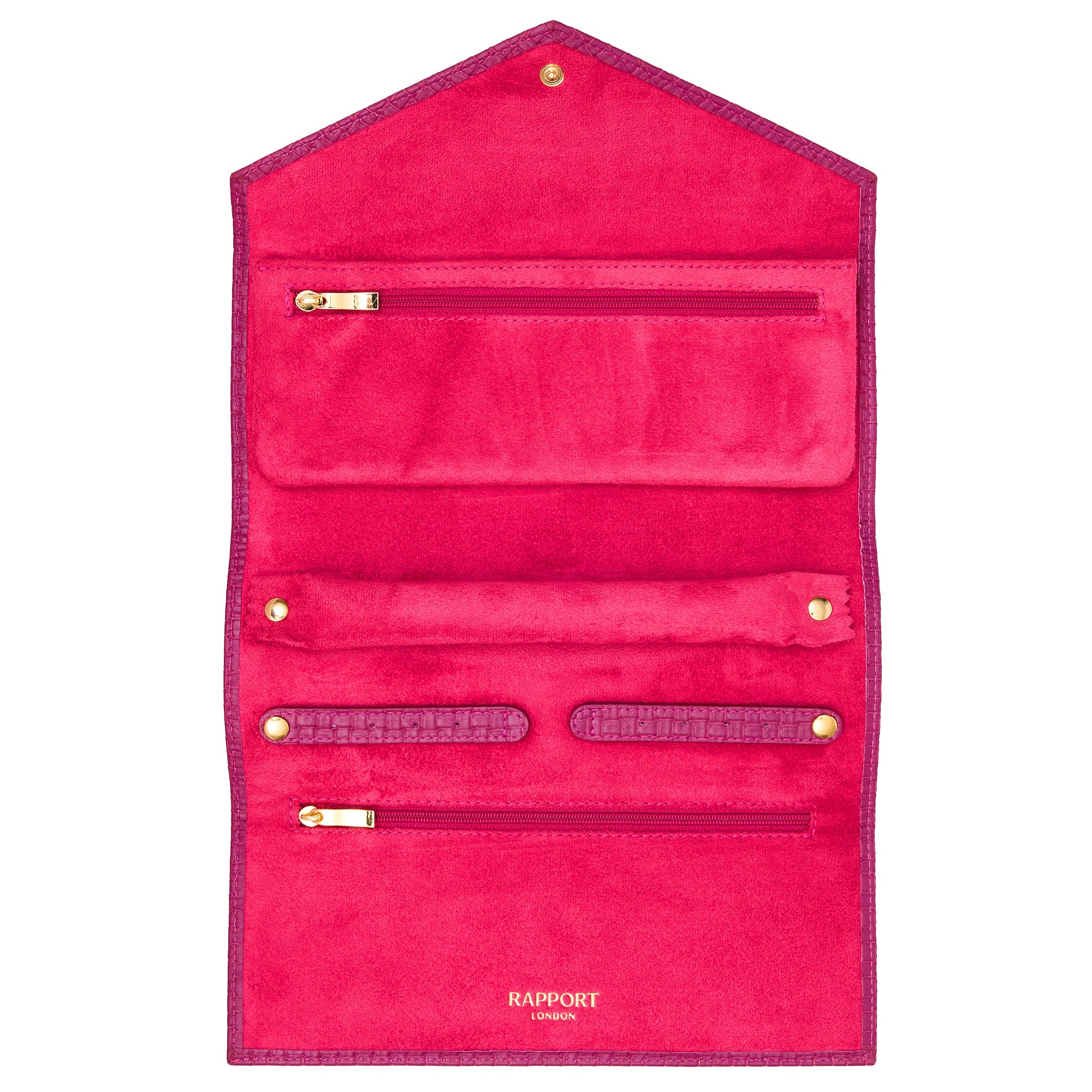 Charlotte Jewellery Roll - Pink