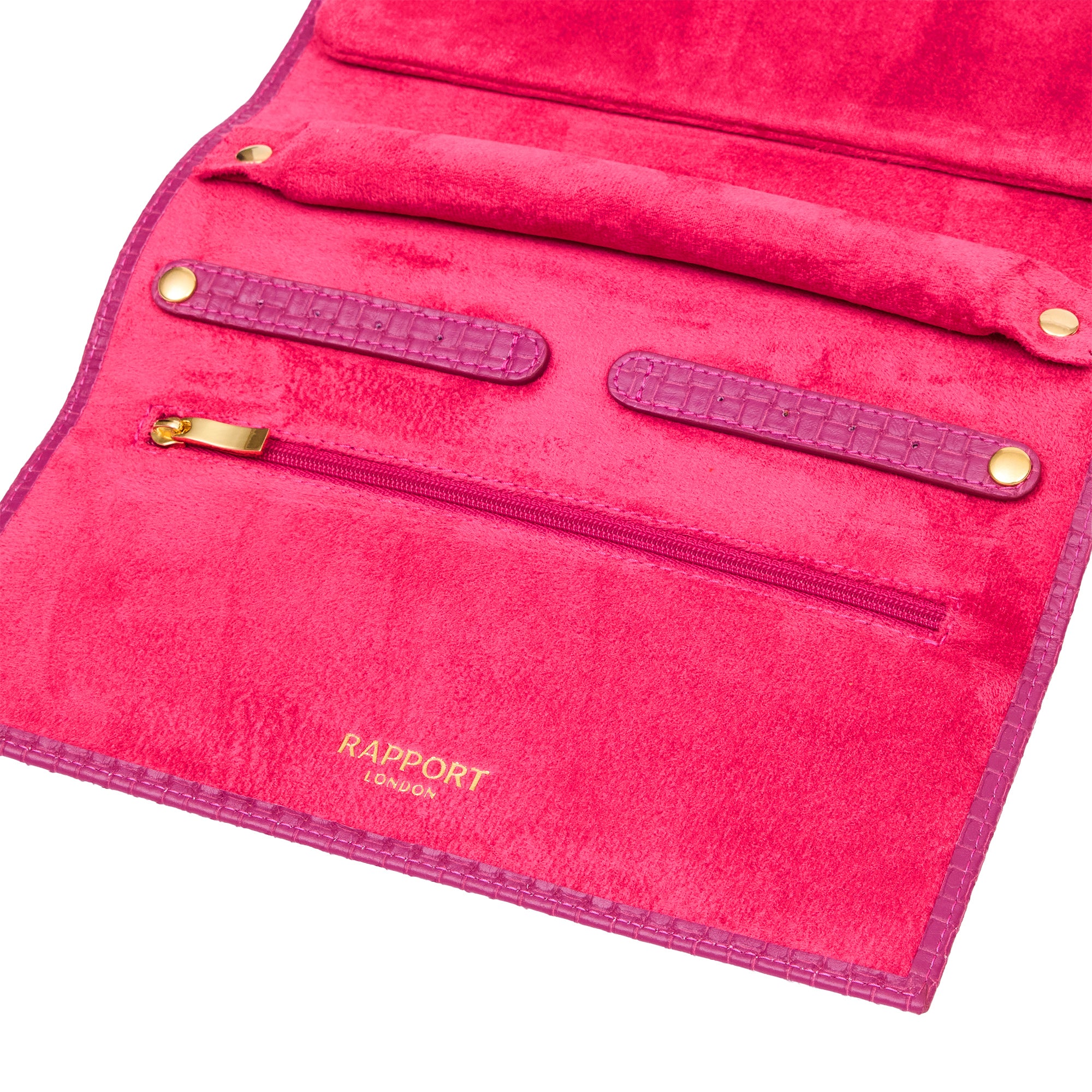 Charlotte Jewellery Roll - Pink