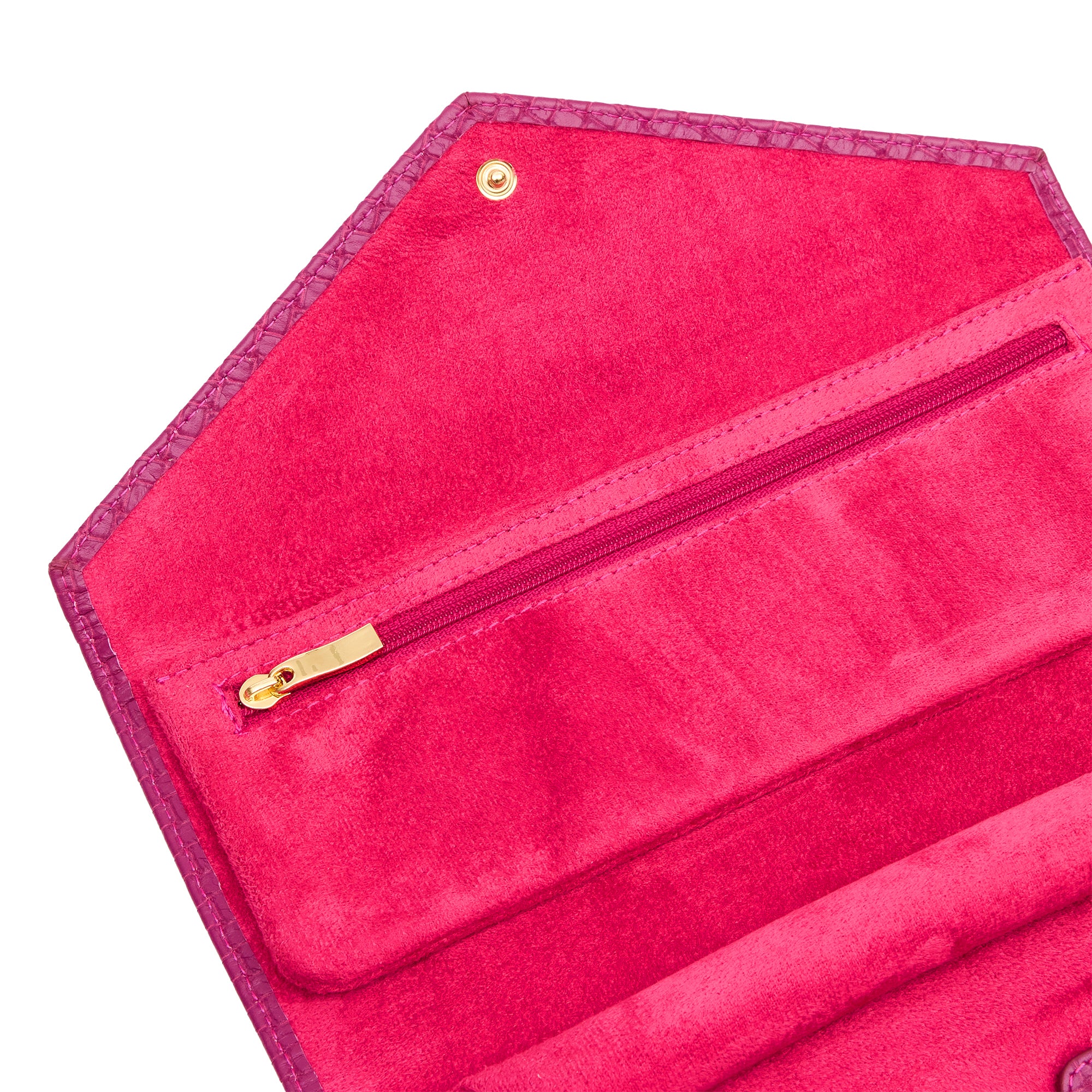 Charlotte Jewellery Roll - Pink