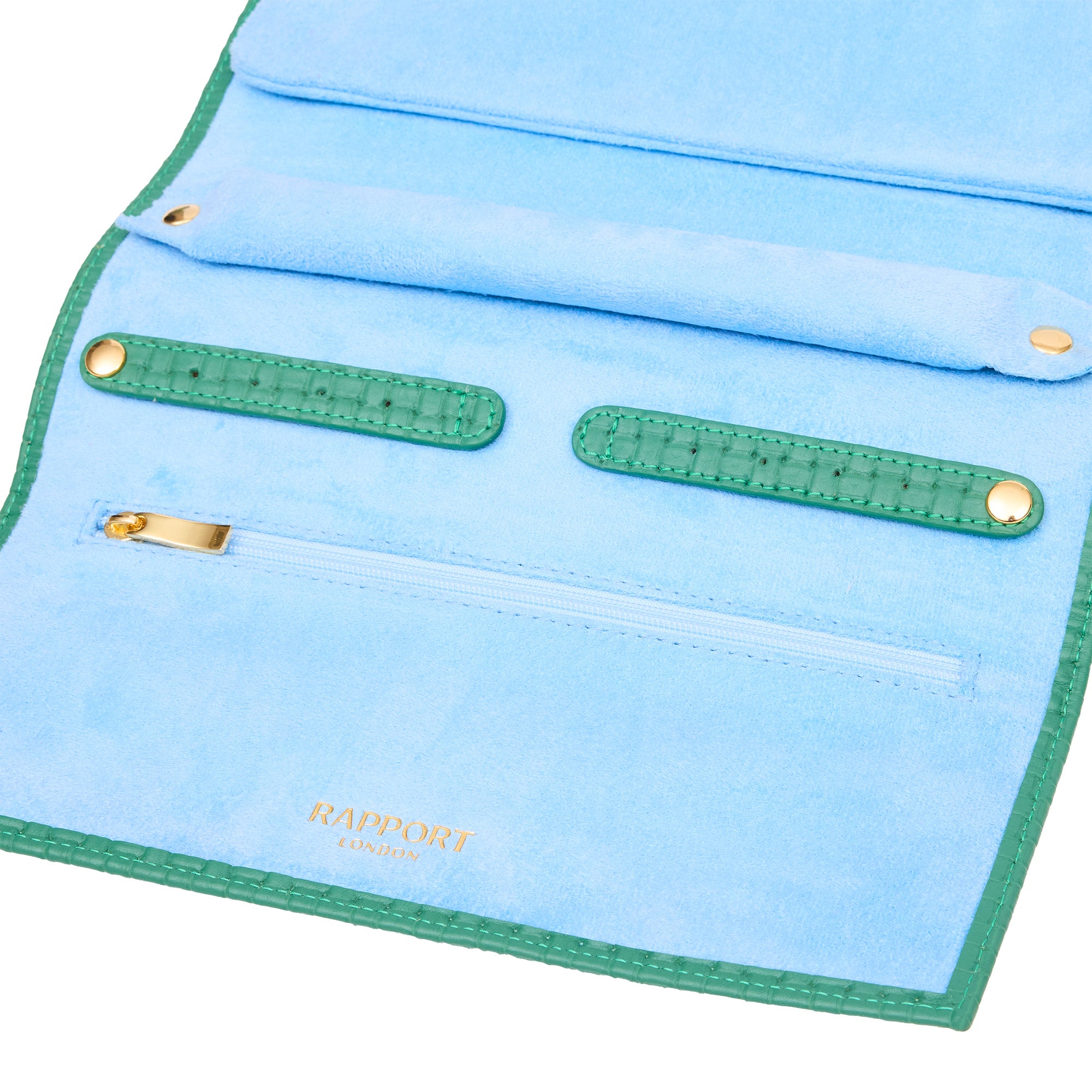 Charlotte Jewellery Roll - Green