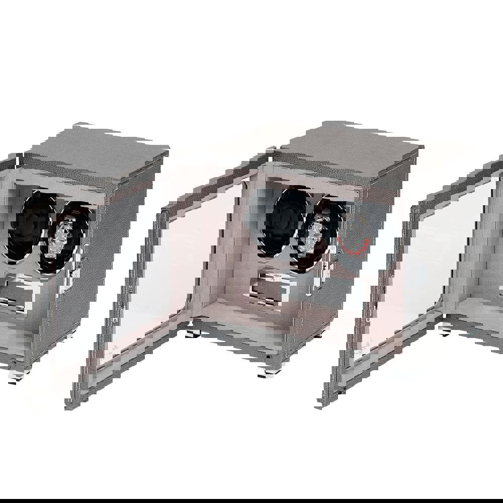 Quantum Duo Watch Winder - Silver