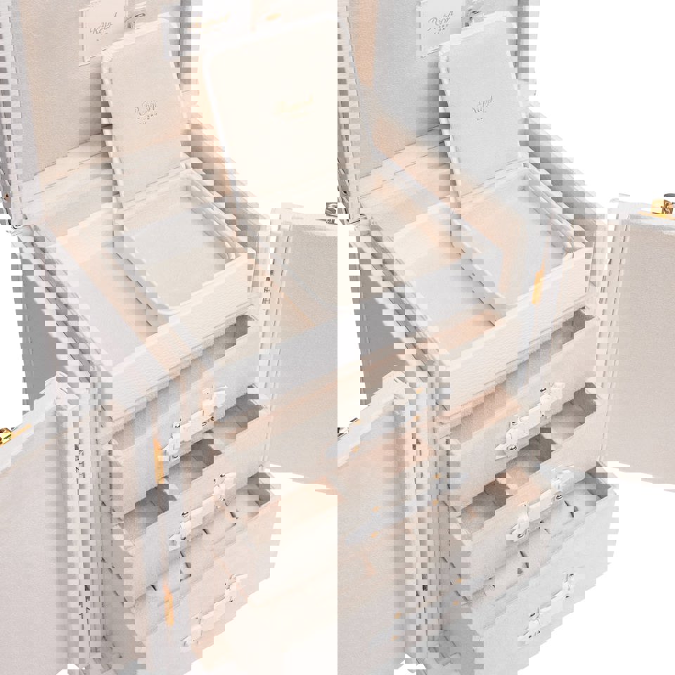 Deluxe Jewellery and Accessory Trunk White