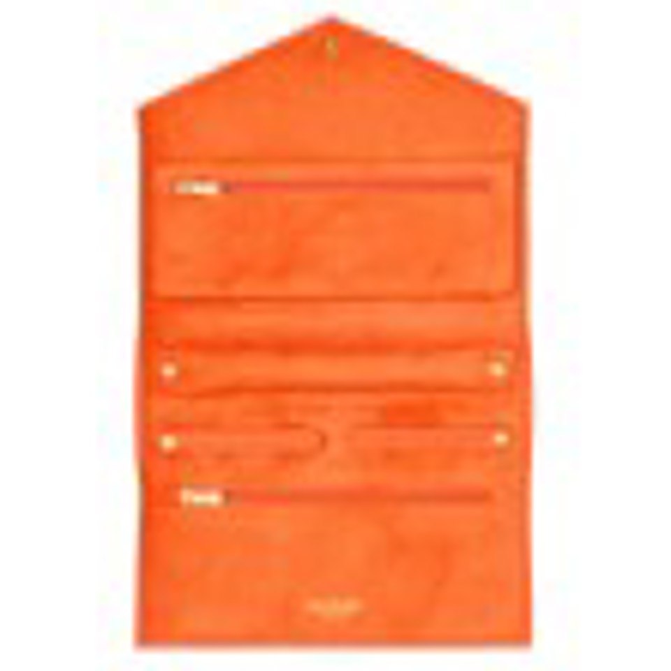 Charlotte Jewellery Roll - Orange