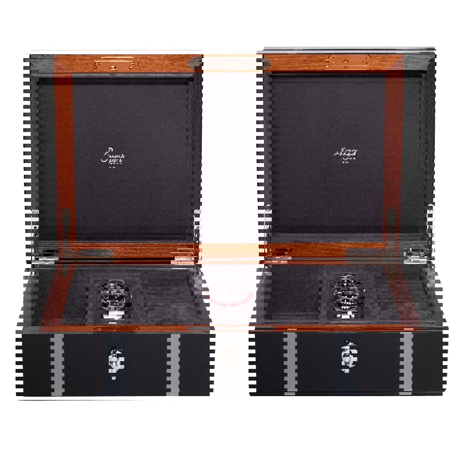 Carnaby Watch and Jewellery Box - Black