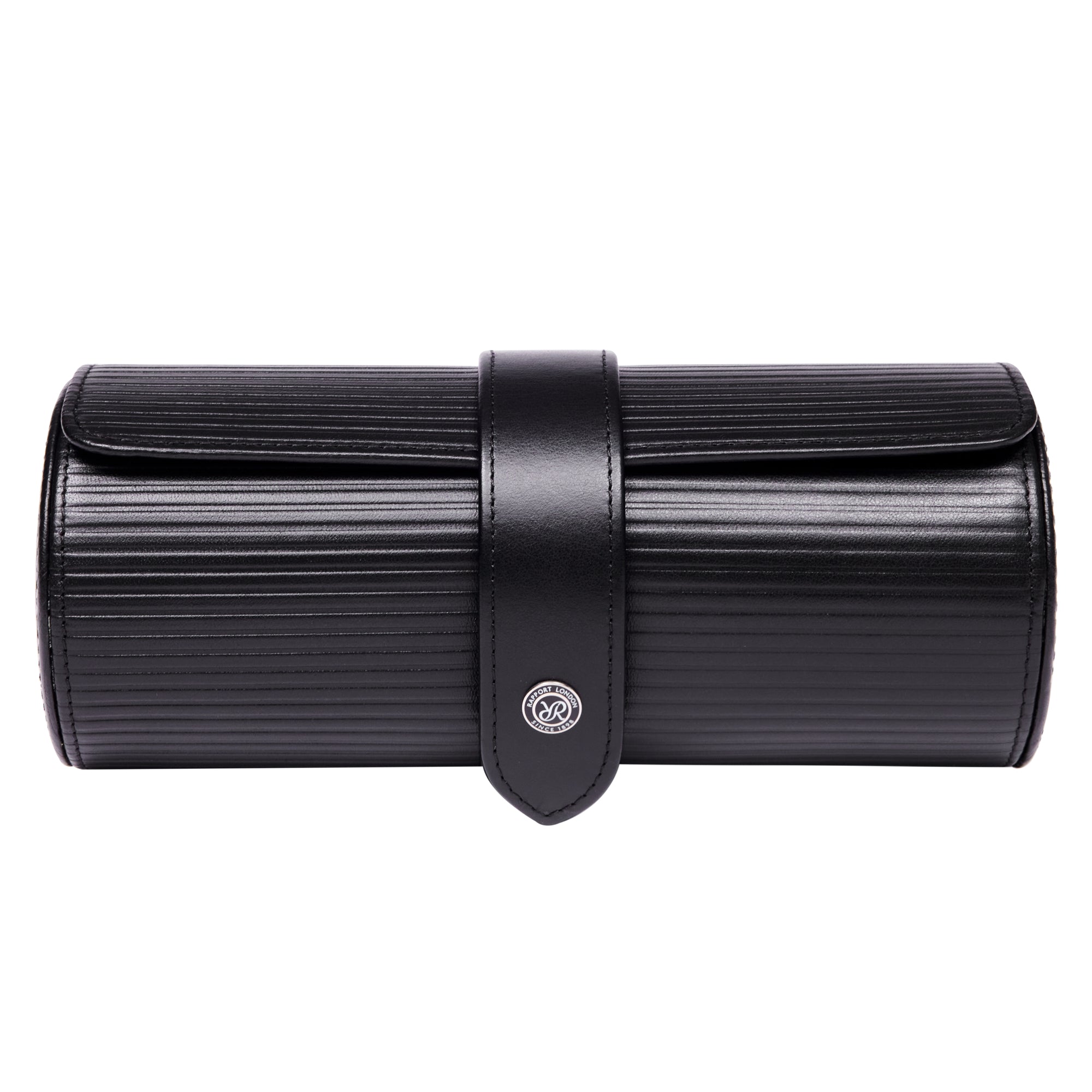 Nova Three Watch Roll - Black