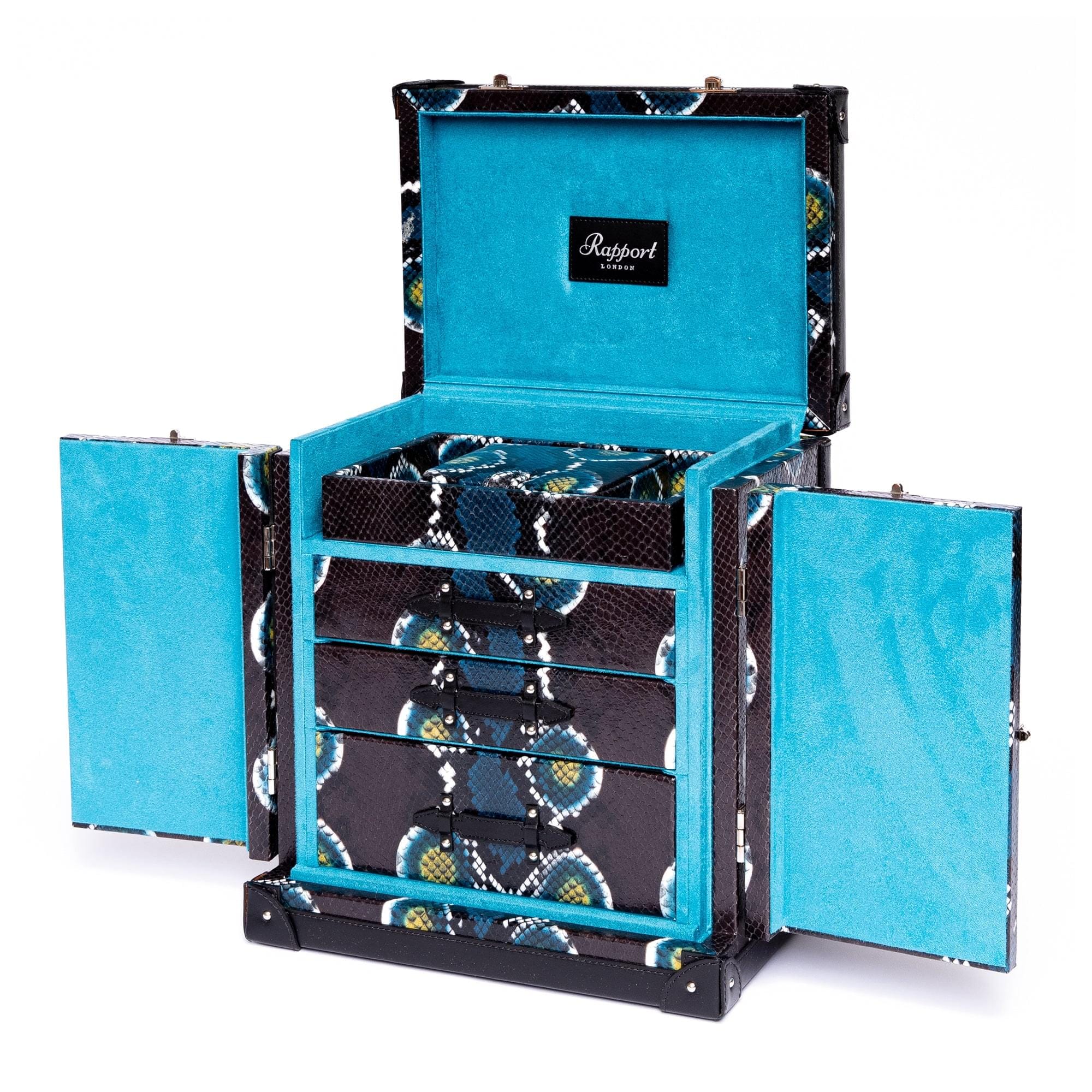 Amour Deluxe Jewellery Trunk - Blue