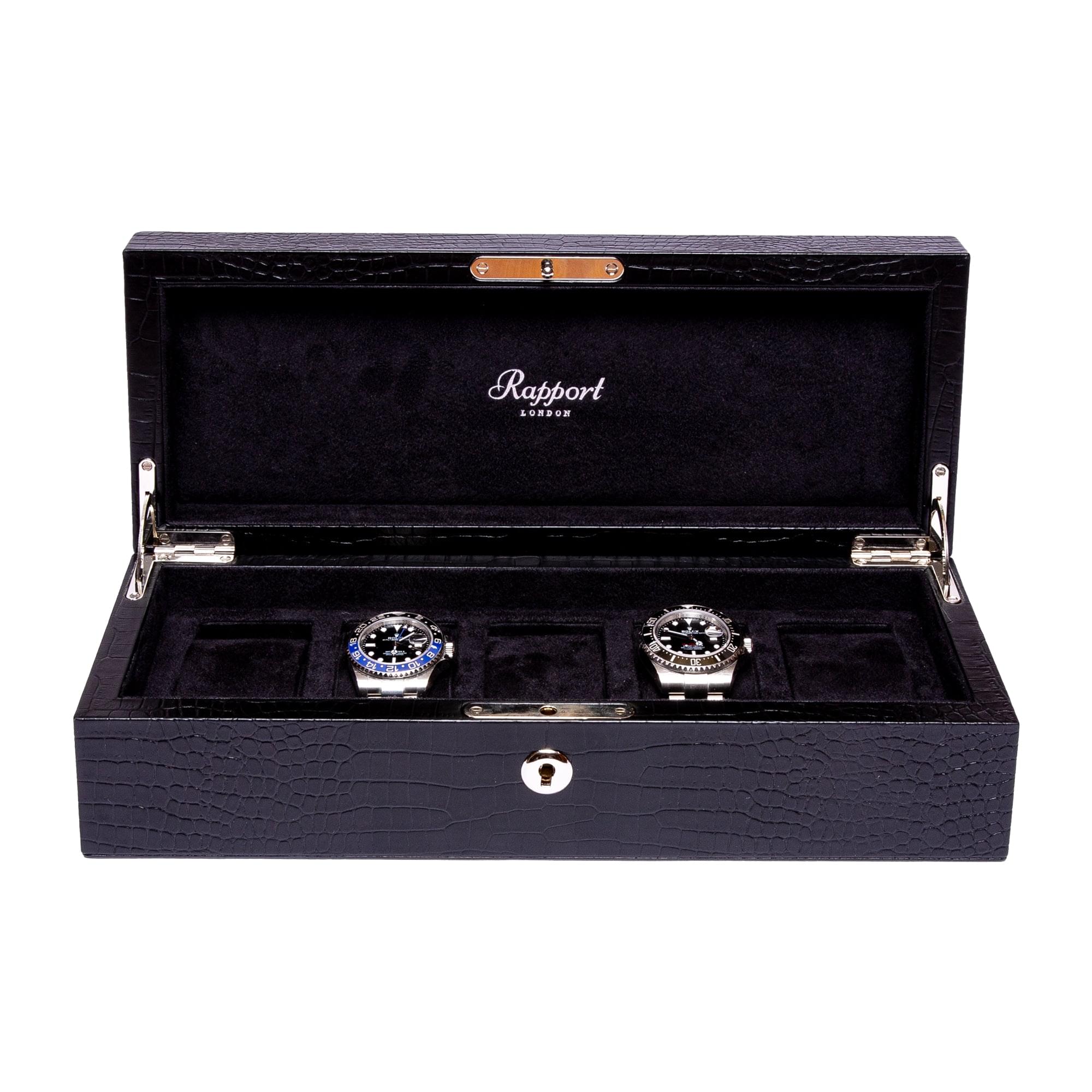 Rapport-Watch Box-Brompton Five Watch Box-Black