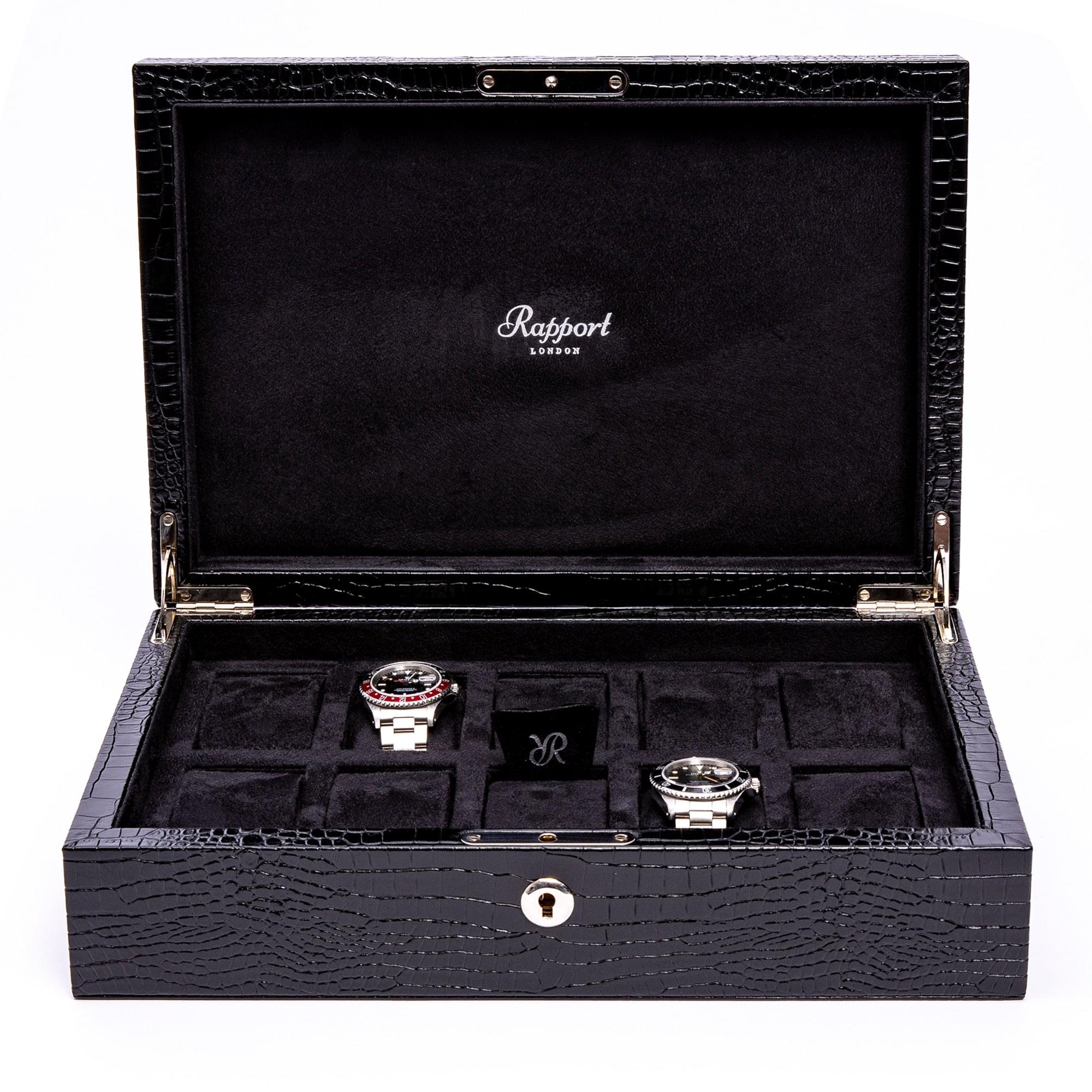 Rapport-Watch Box-Brompton Eight Watch Box-Black