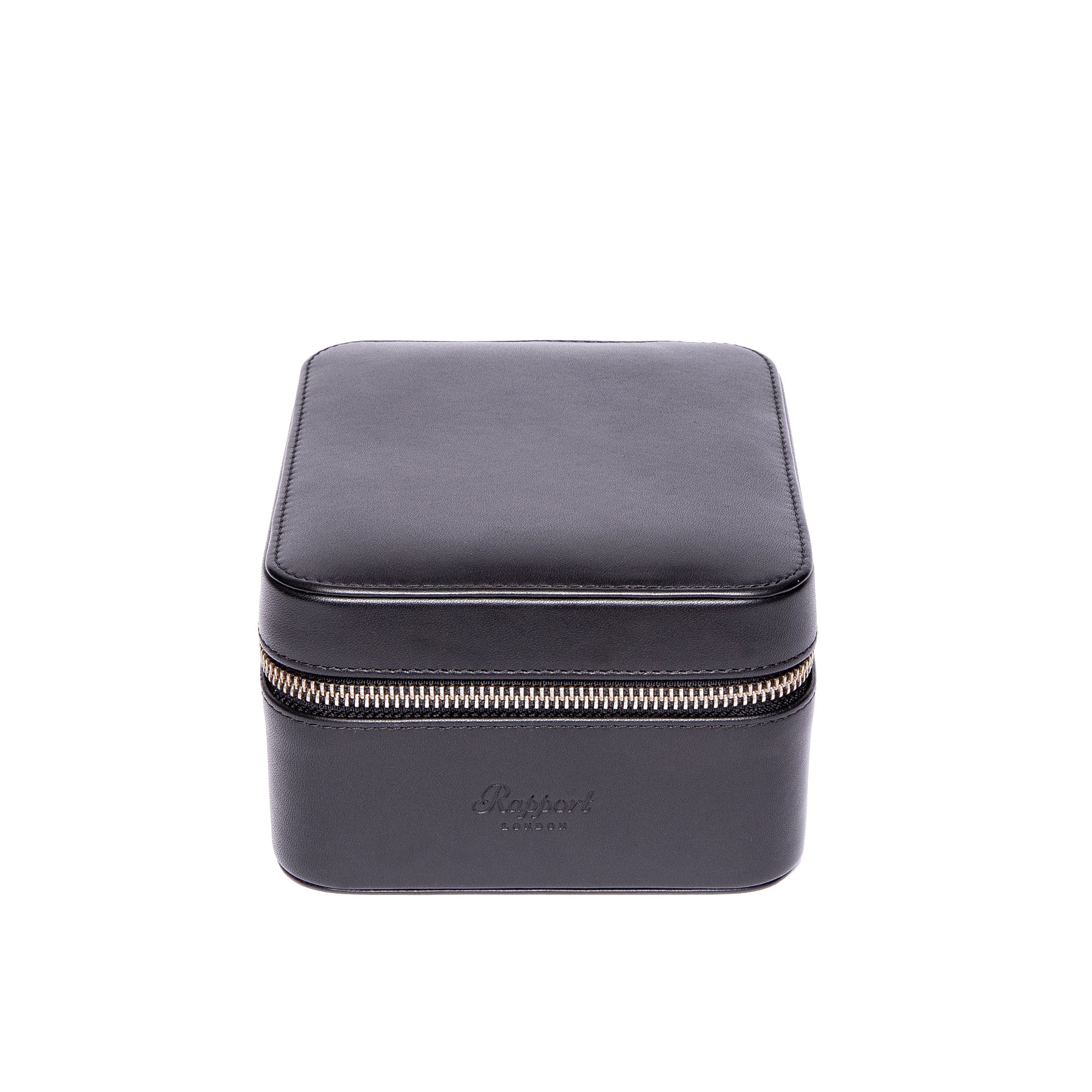 Rapport-Watch Accessories-Hyde Park Two Watch Zip Case-Black