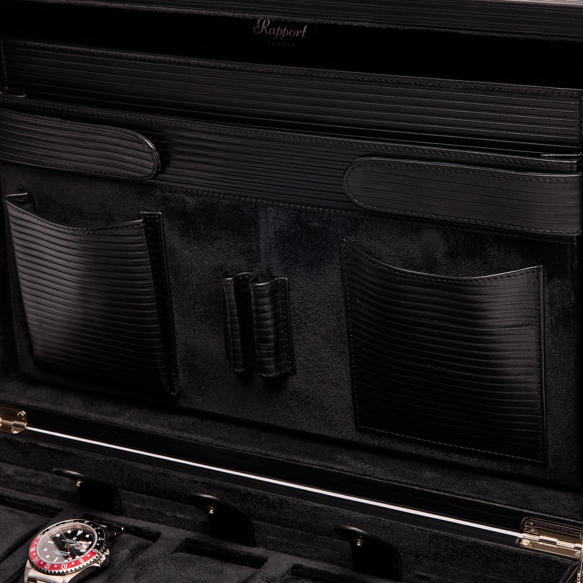 Nova Ten Watch Briefcase - Black