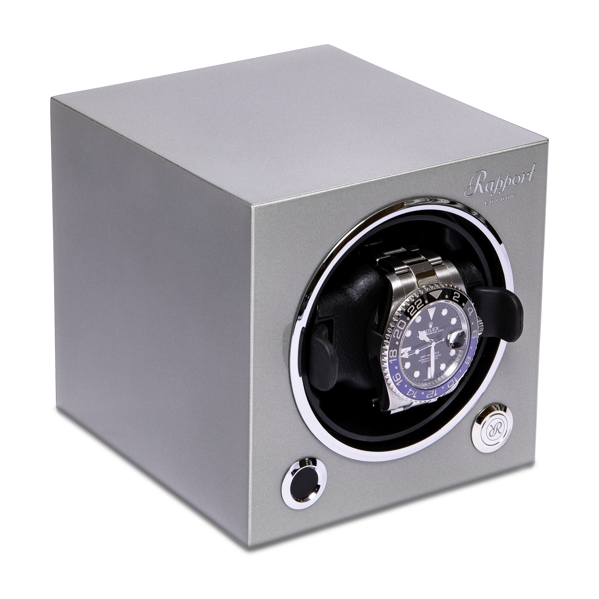 Sample EVO MKII Single Watch Winder - Platinum Silver