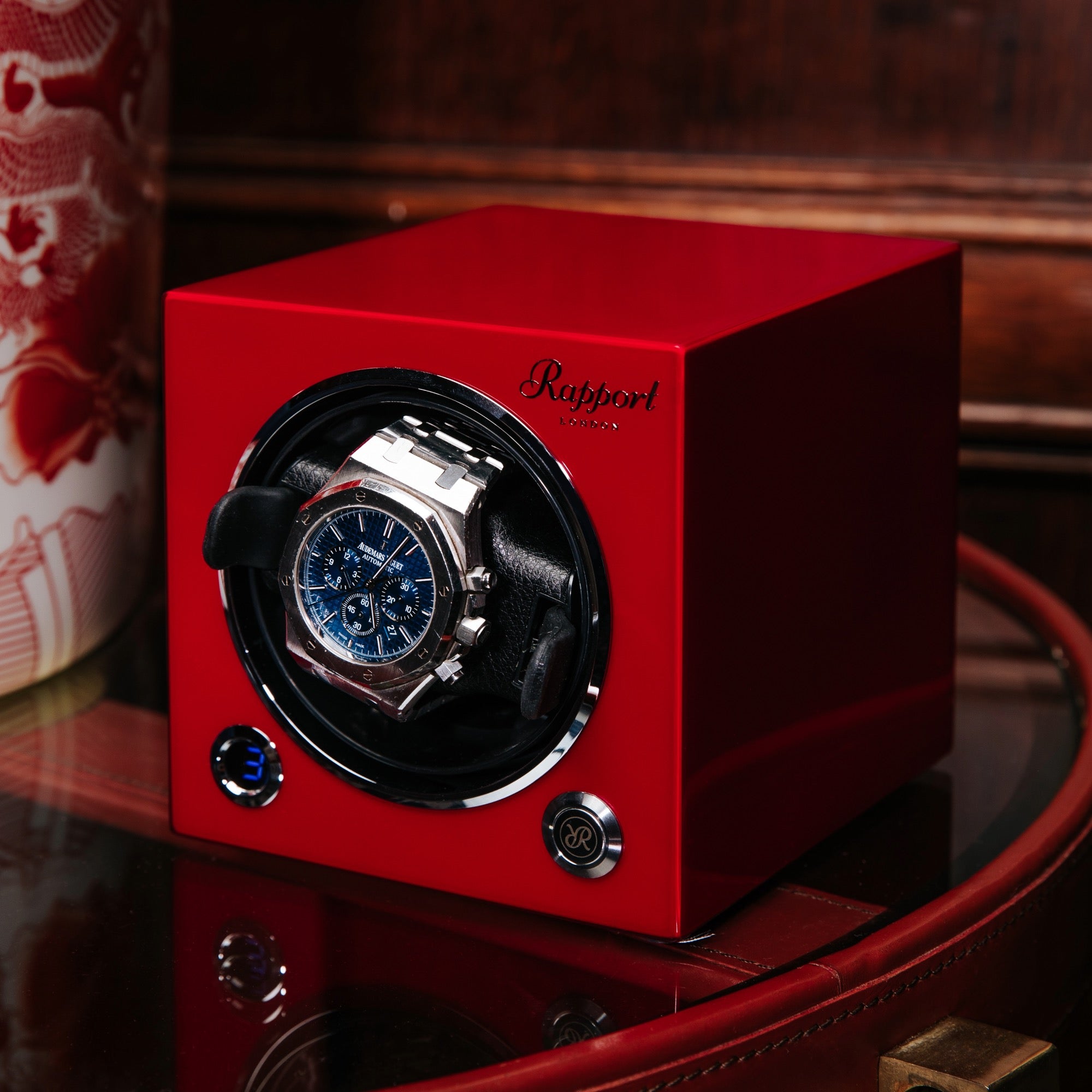 Evo Single Watch Winder - Crimson Red