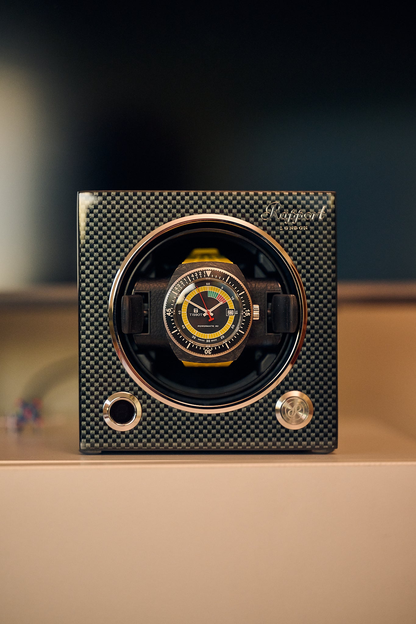 Evo Single Watch Winder - Carbon Fibre