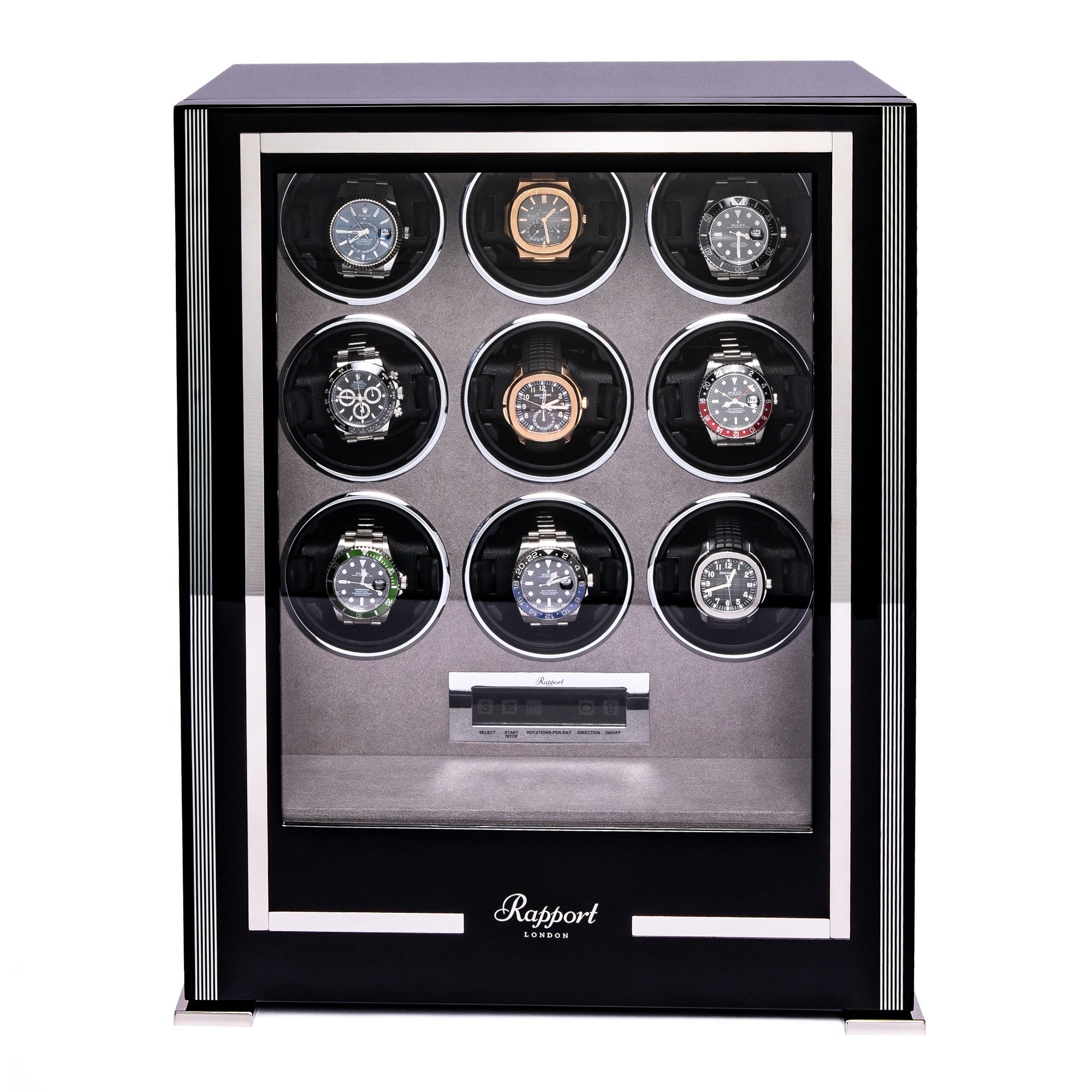 Rapport-Watch Winder-Paramount Nine Watch Winder-Ebony