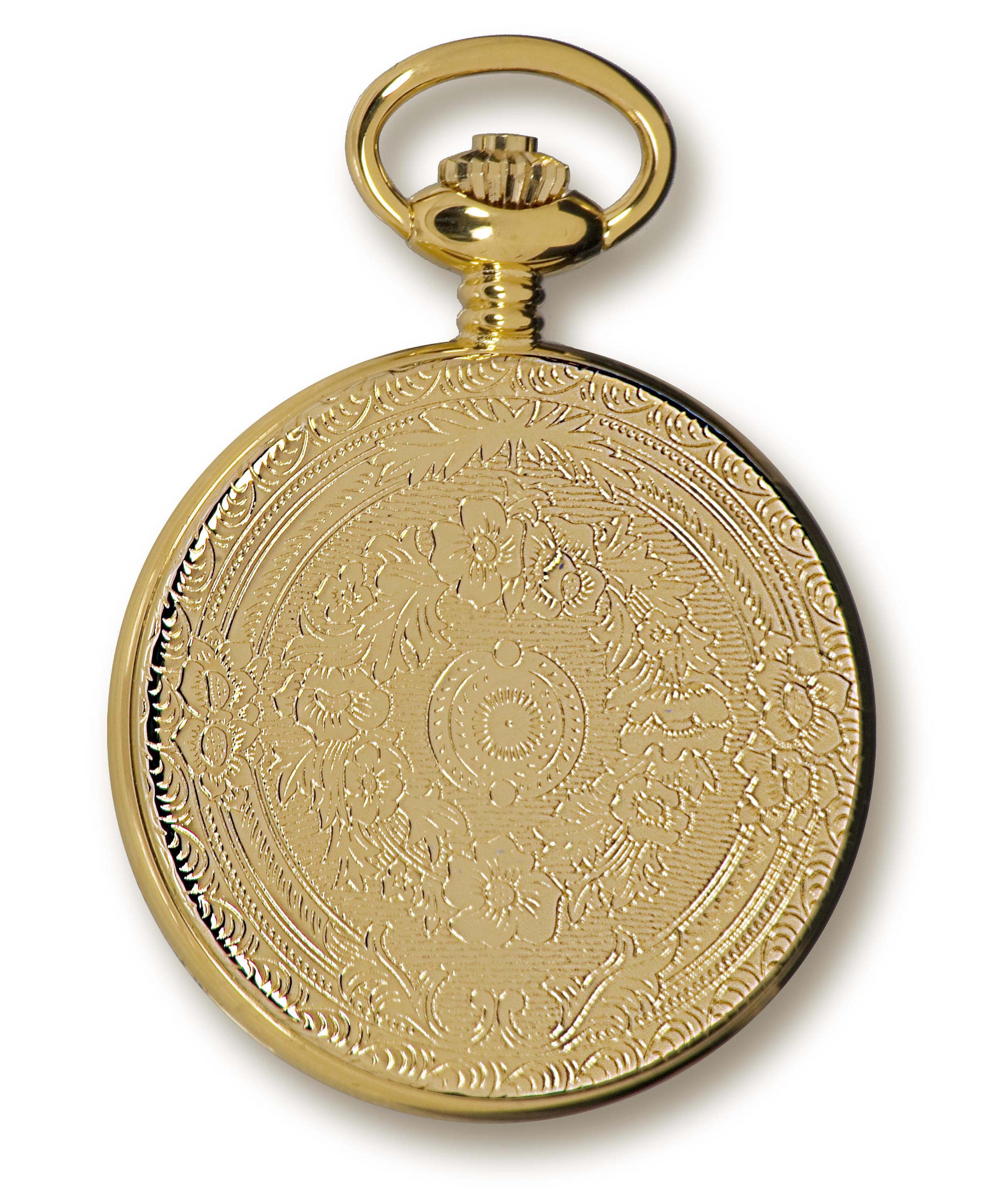 Mechanical Half Hunter Pocket Watch - Gold