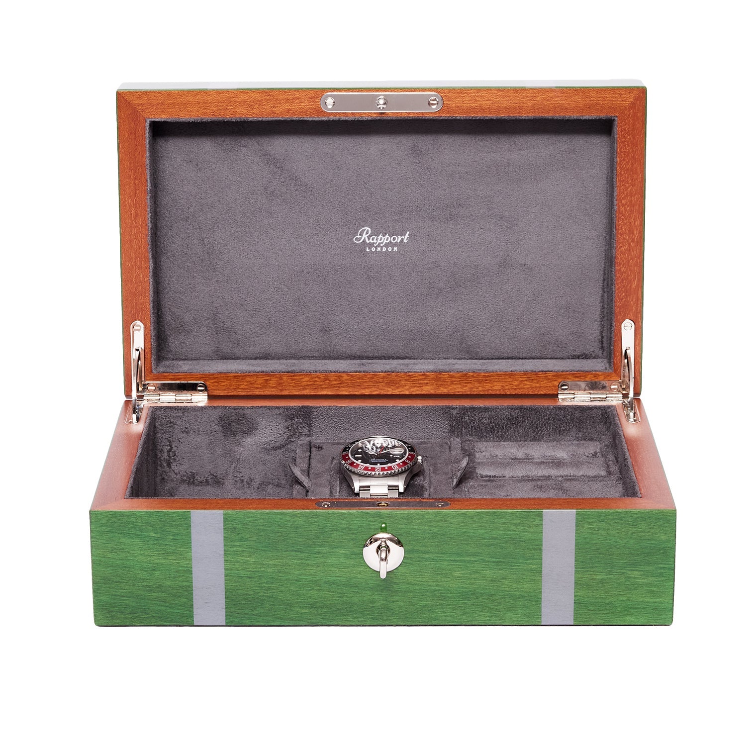 Carnaby Mens Accessory and Jewellery Box in Green