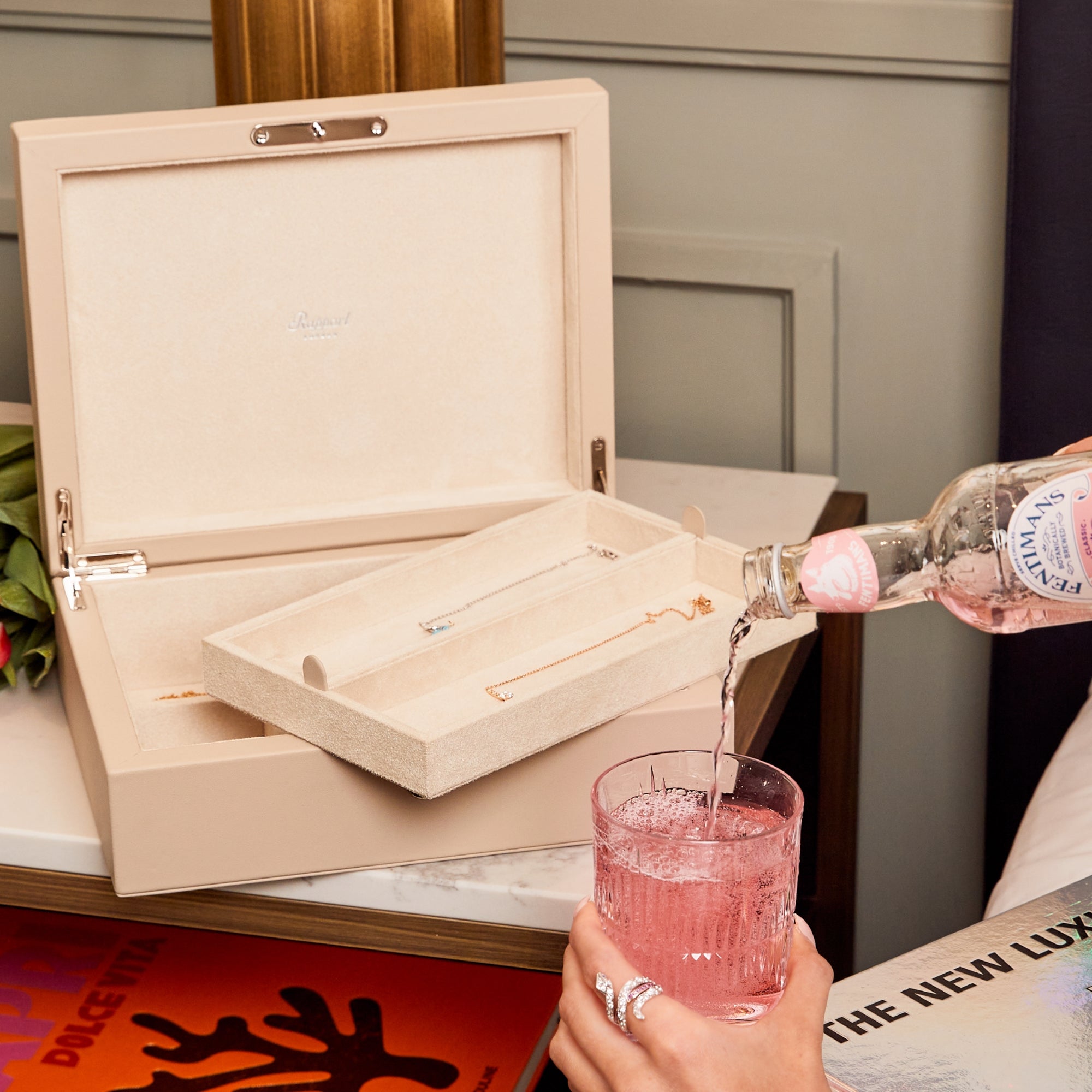 Victoria Jewellery Box - Beige