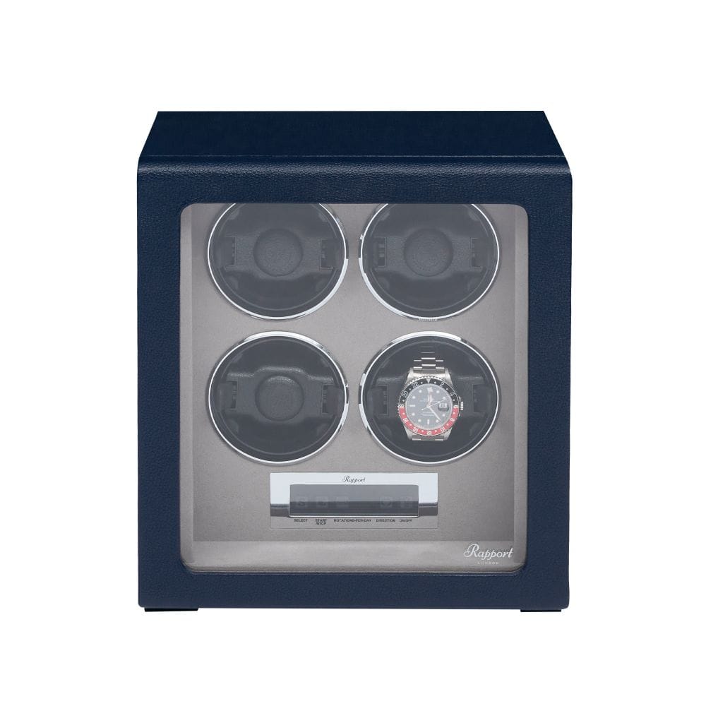 Quantum Quad Watch Winder - Navy