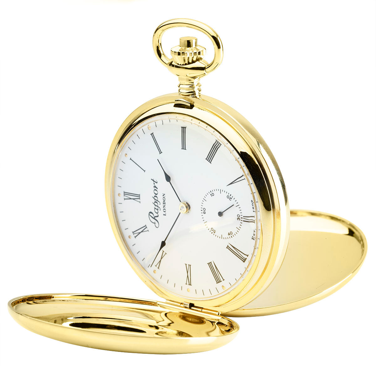 Sample Mechanical Double Hunter Pocket Watch - Gold