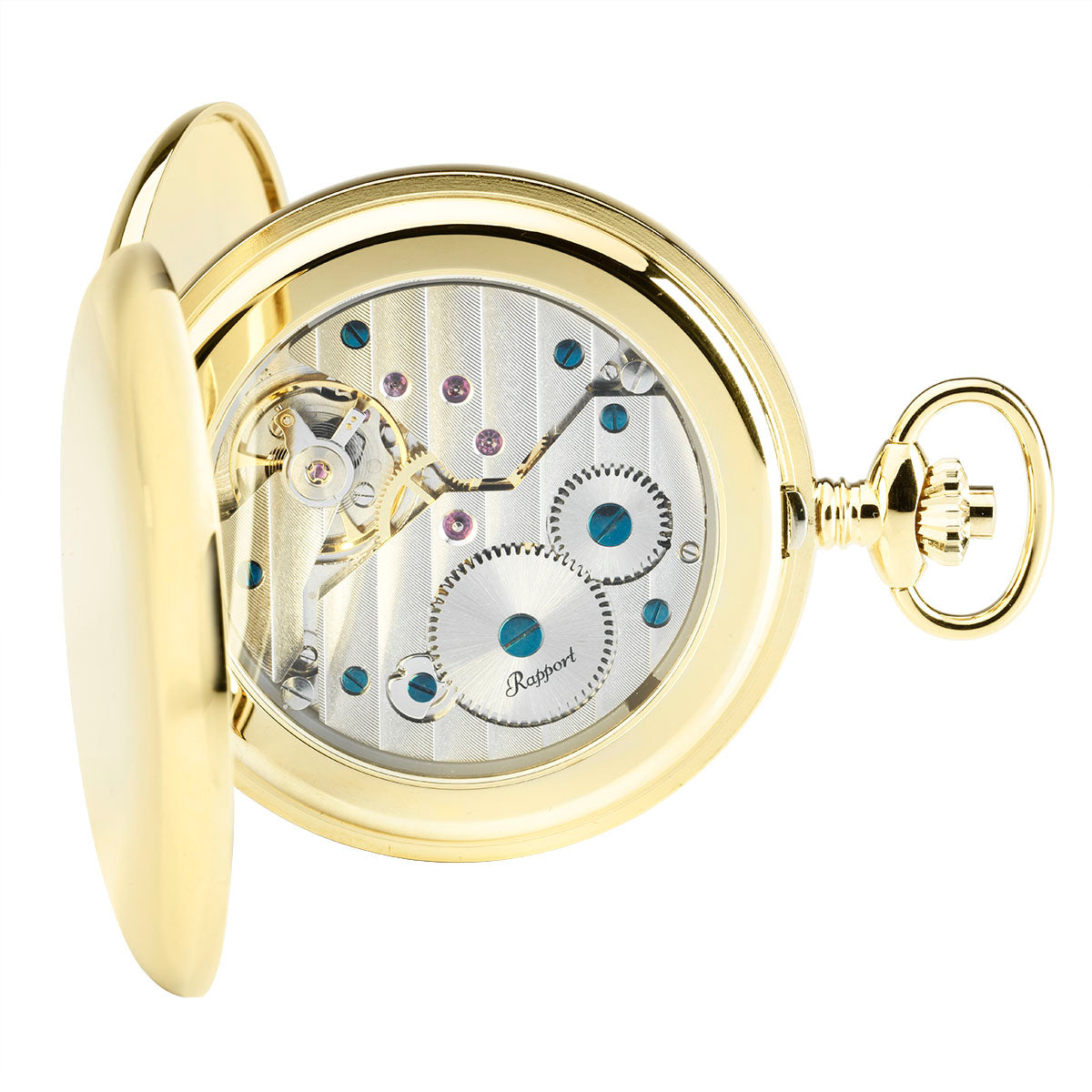 Sample Mechanical Double Hunter Pocket Watch - Gold