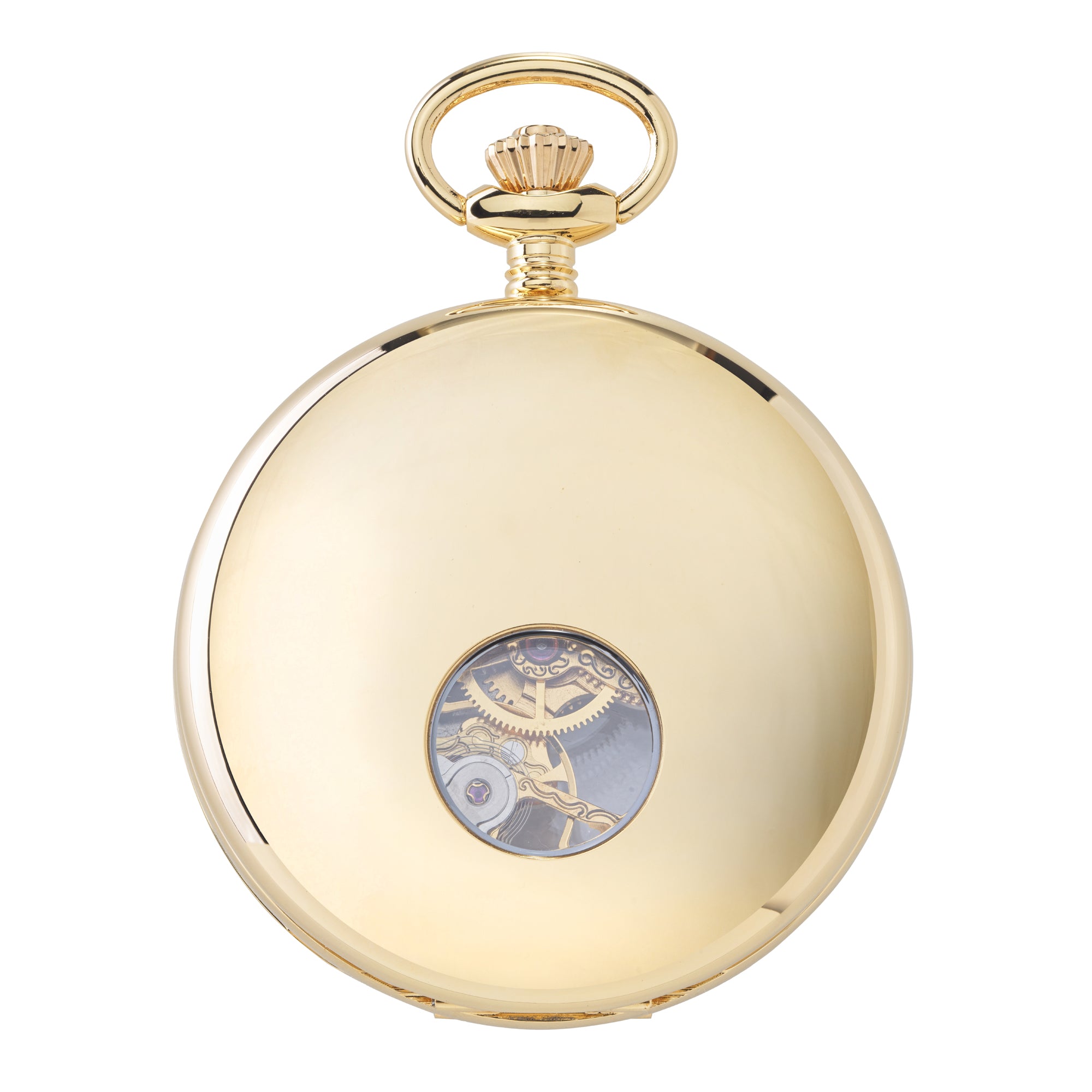 Mechanical Half Hunter Pocket Watch 53mm - Gold