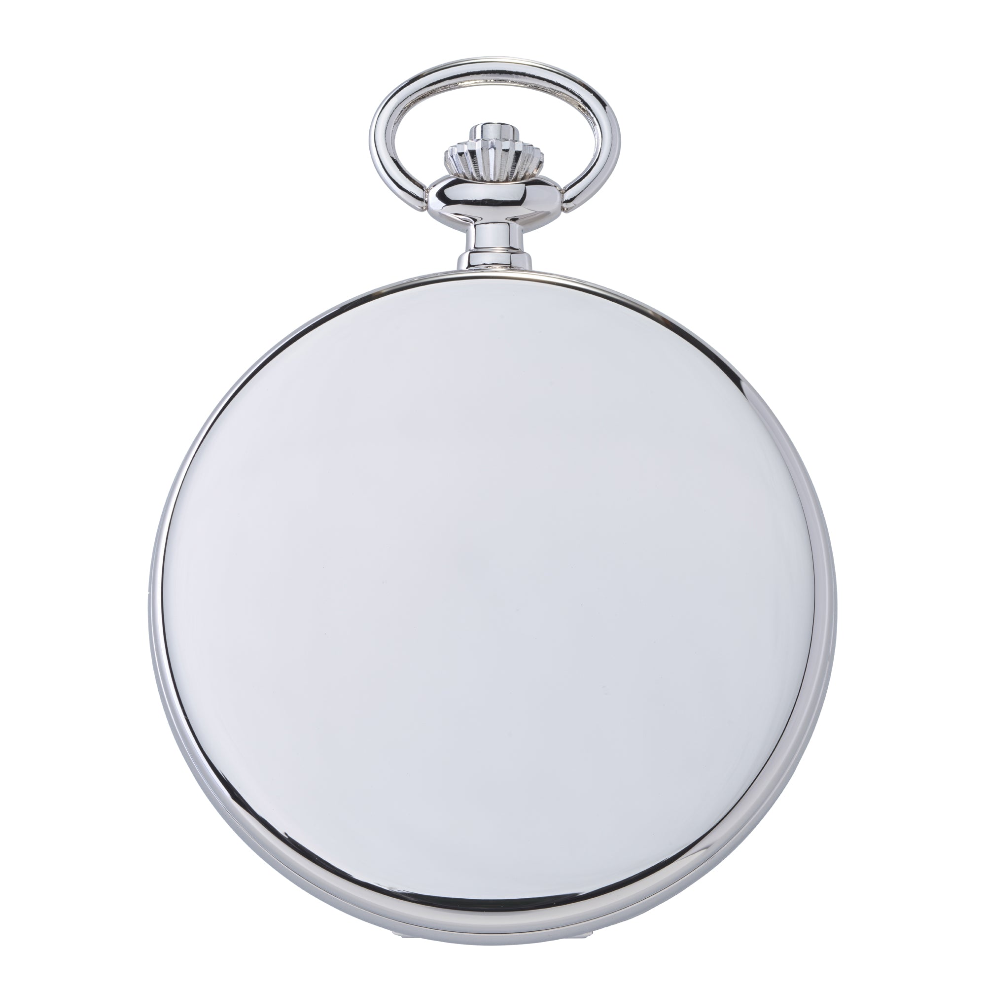 Quartz Full Hunter Pocket Watch - Silver