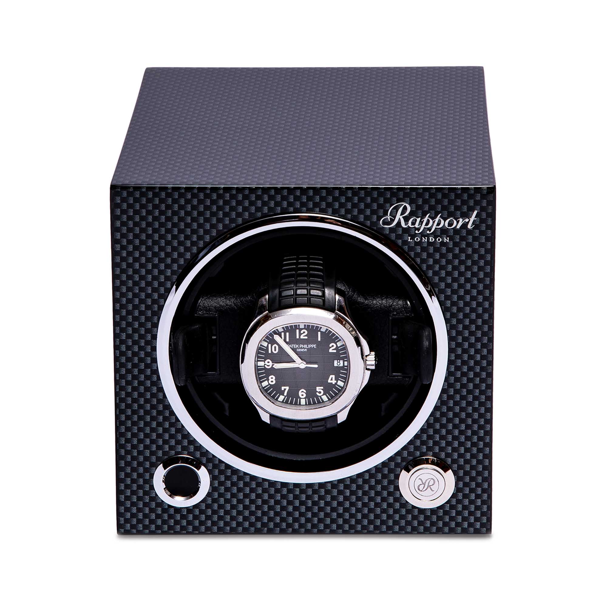 Rapport-Watch Winder-Evo Single Watch Winder-Carbon Fibre