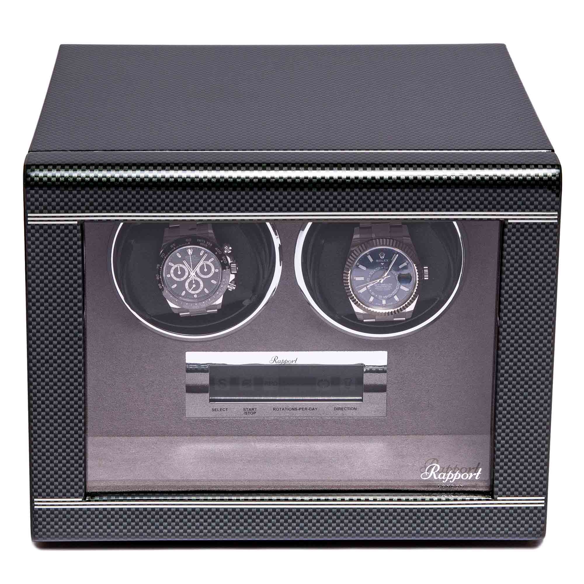 Rapport-Watch Winder-Formula Duo Watch Winder-Carbon Fibre