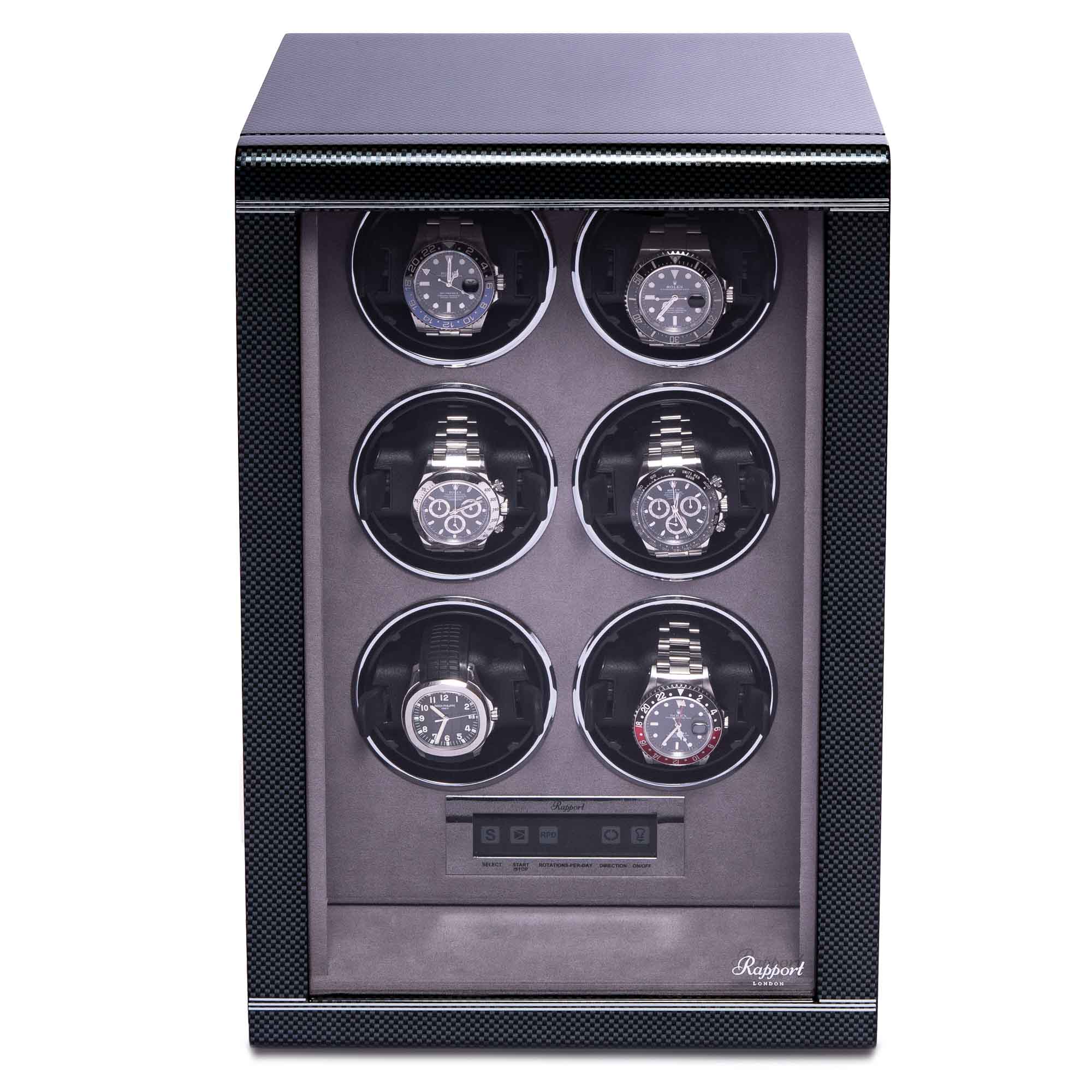 Rapport-Watch Winder-Formula Six Watch Winder-Carbon Fibre