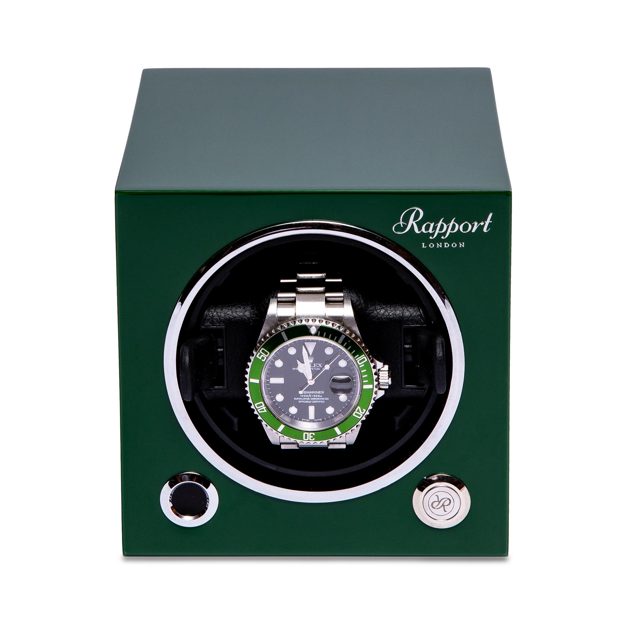 Rapport-Watch Winder-Evo Single Watch Winder-Racing Green