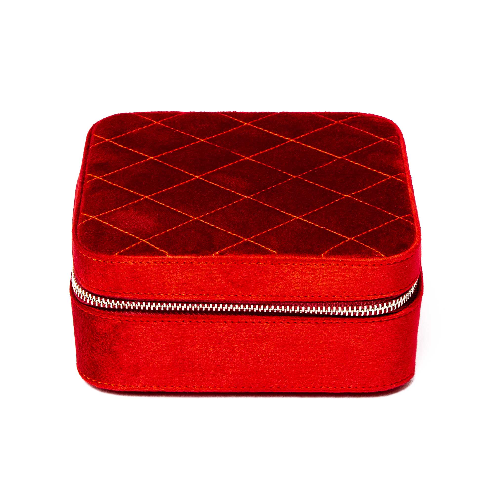 Rapport-Ladies-Marilyn Velvet Jewellery Case-Red