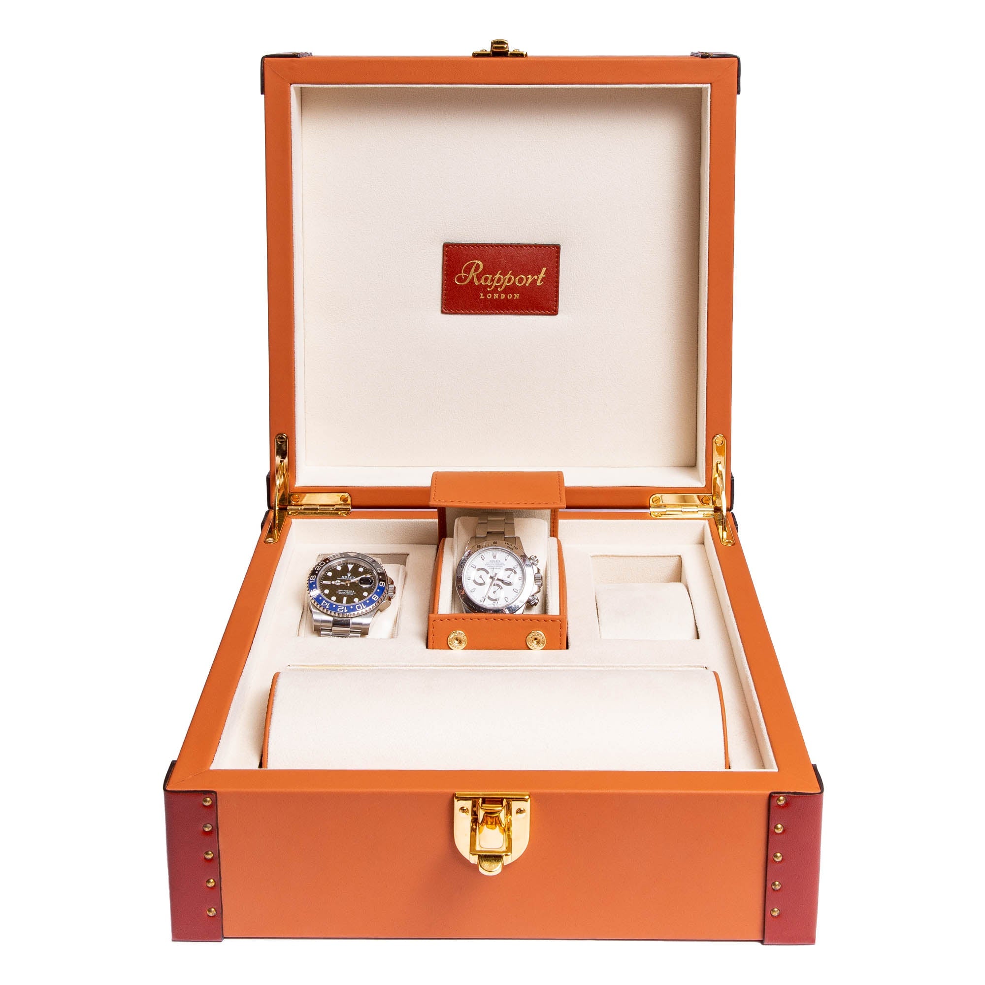 Rapport-Watch Box-Kensington Six Watch Box-Tan