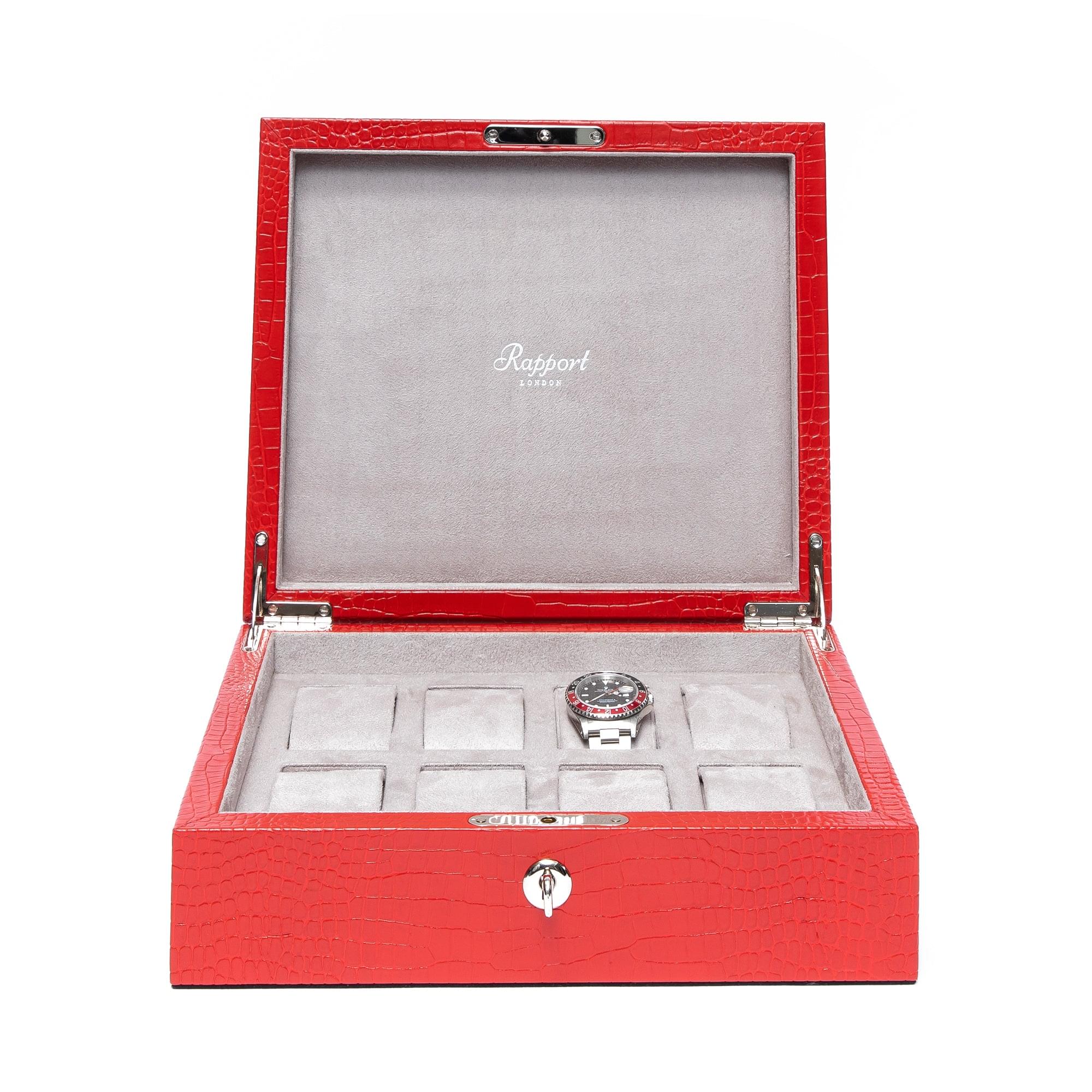 Rapport-Watch Box-Brompton Eight Watch Box-Red