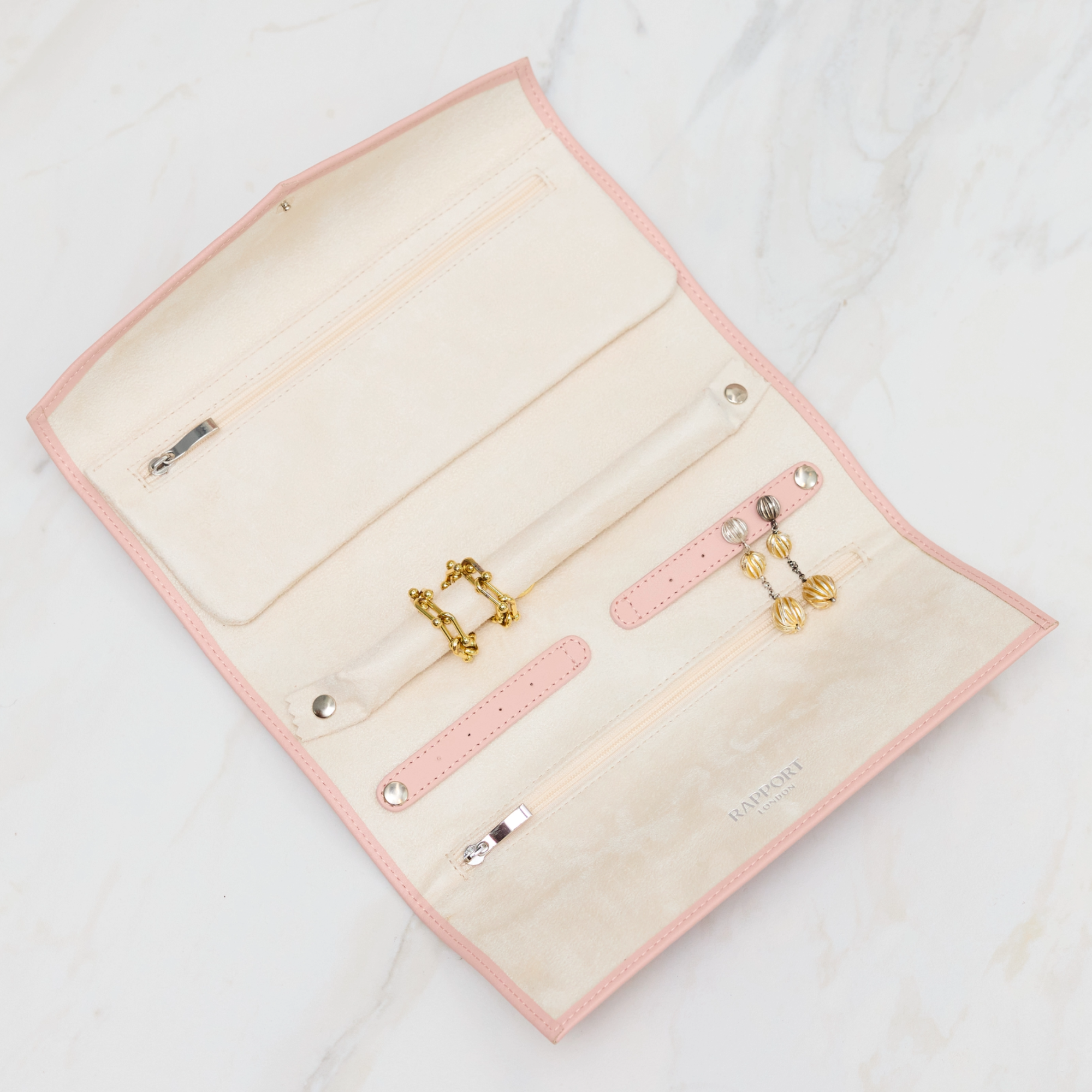 Victoria Jewellery Roll - Pink