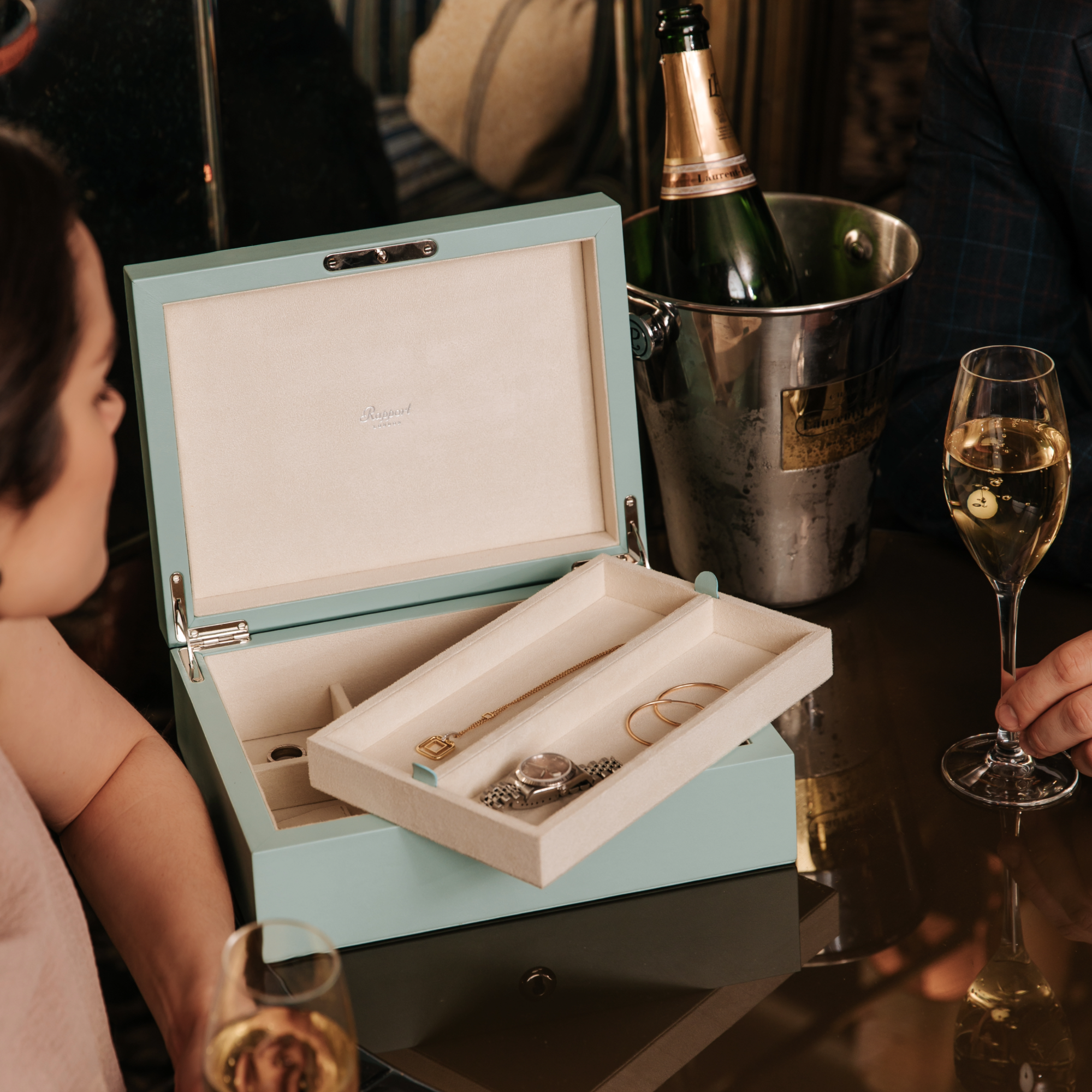 Victoria Jewellery Box - Turquoise