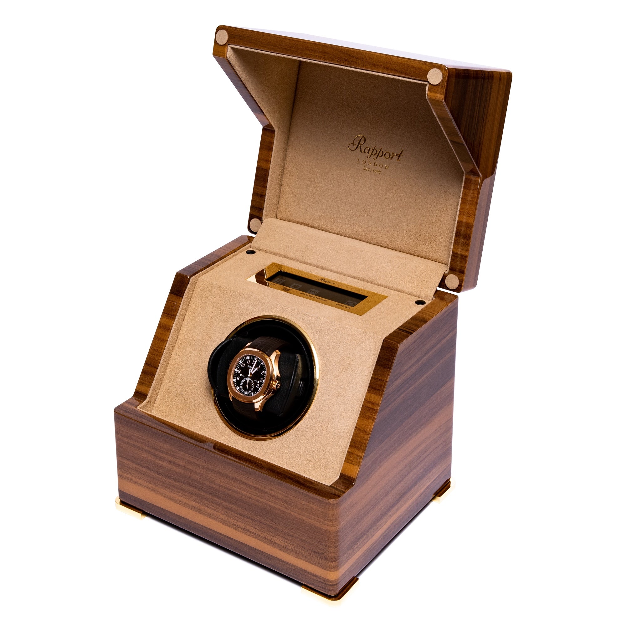 Perpetua III Single Watch Winder - Walnut