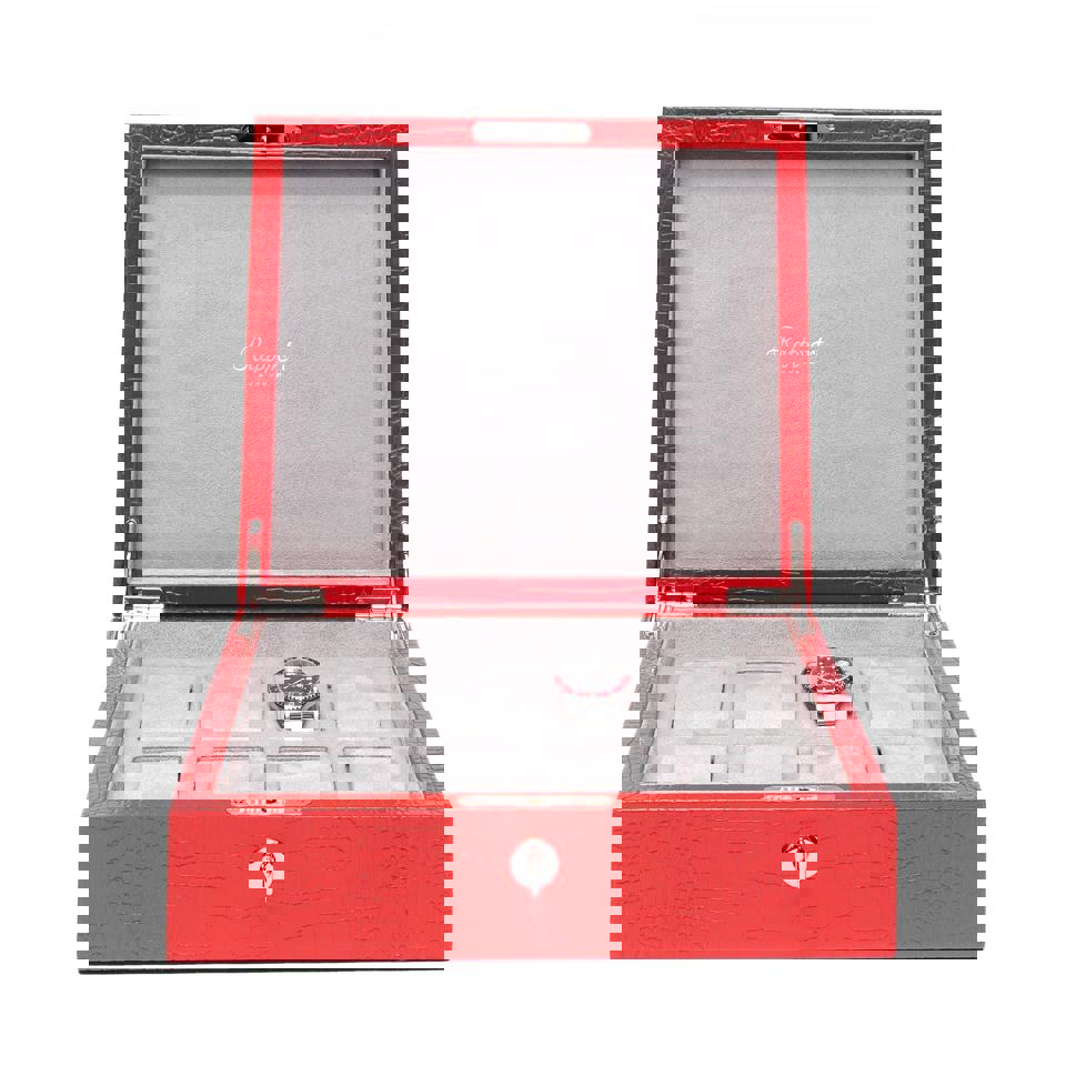 Brompton Eight Watch Box - Red
