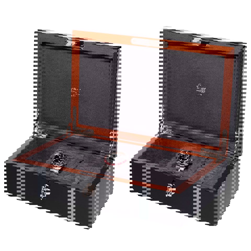 Carnaby Watch and Jewellery Box - Black