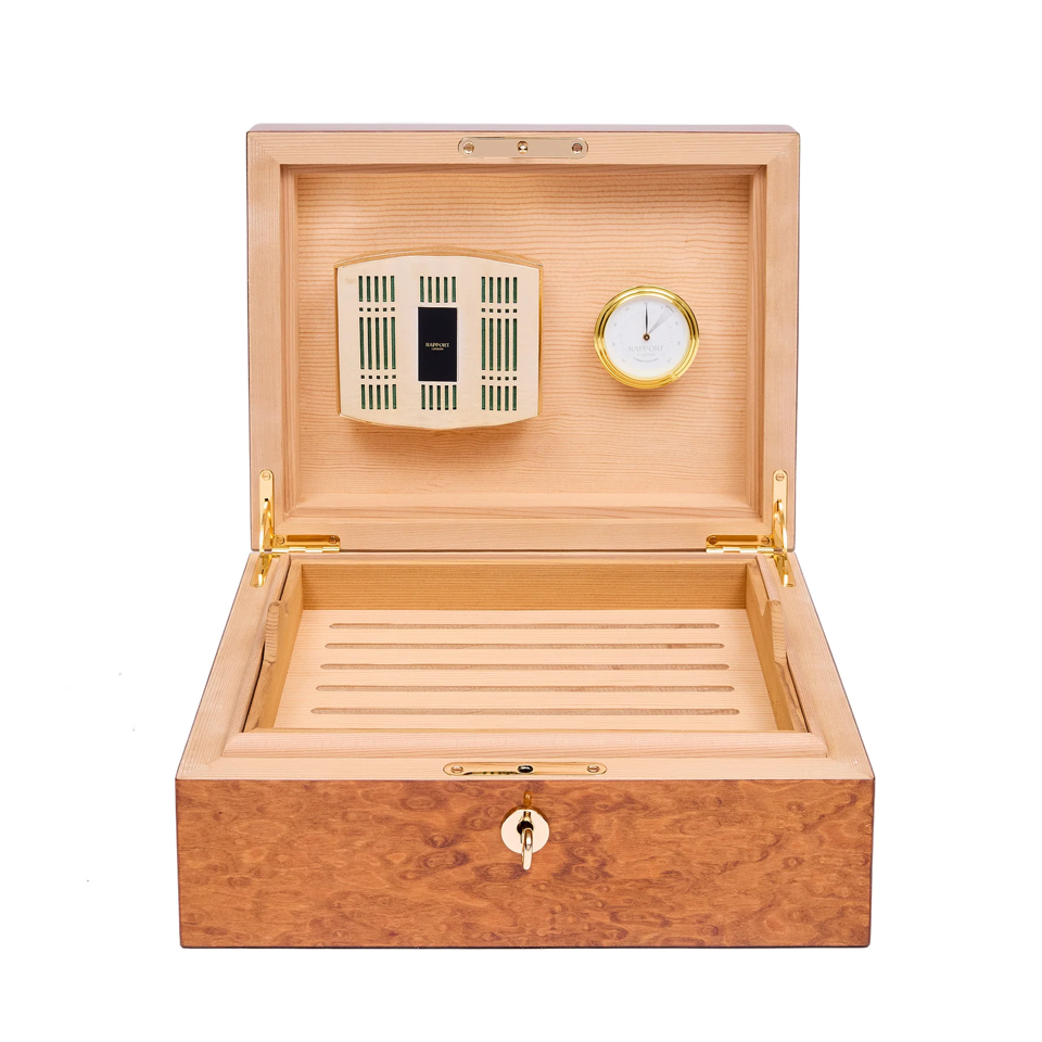 Heritage Medium Humidor - Burr Walnut