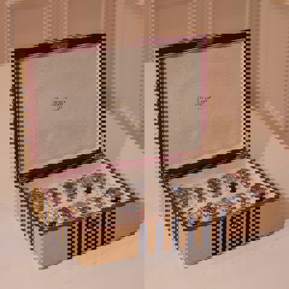 Labyrinth Ten Watch Box - Beige
