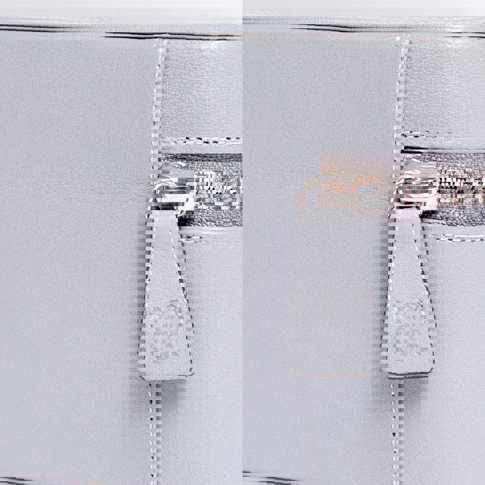 Hyde Park Two Watch Zip Case - Grey