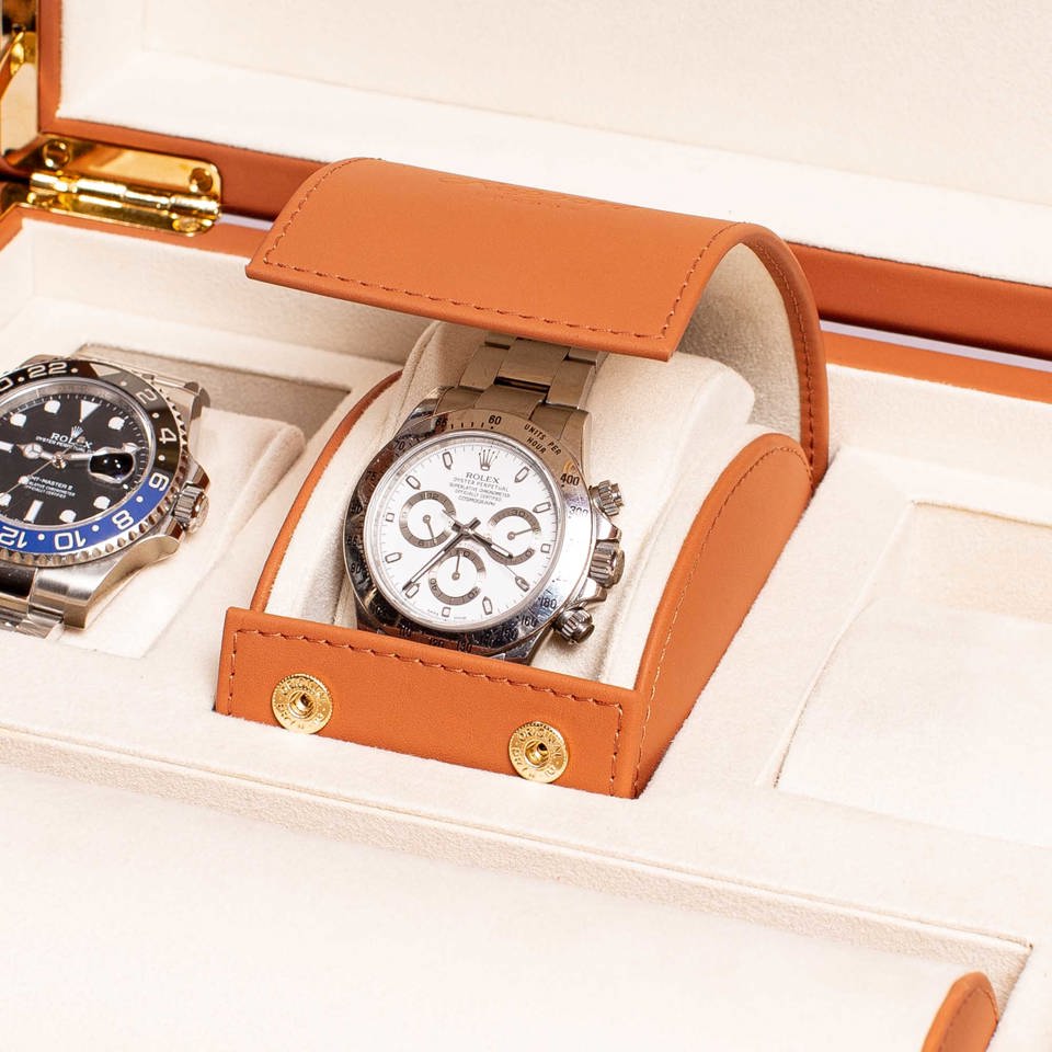 Kensington Six Watch Box - Tan
