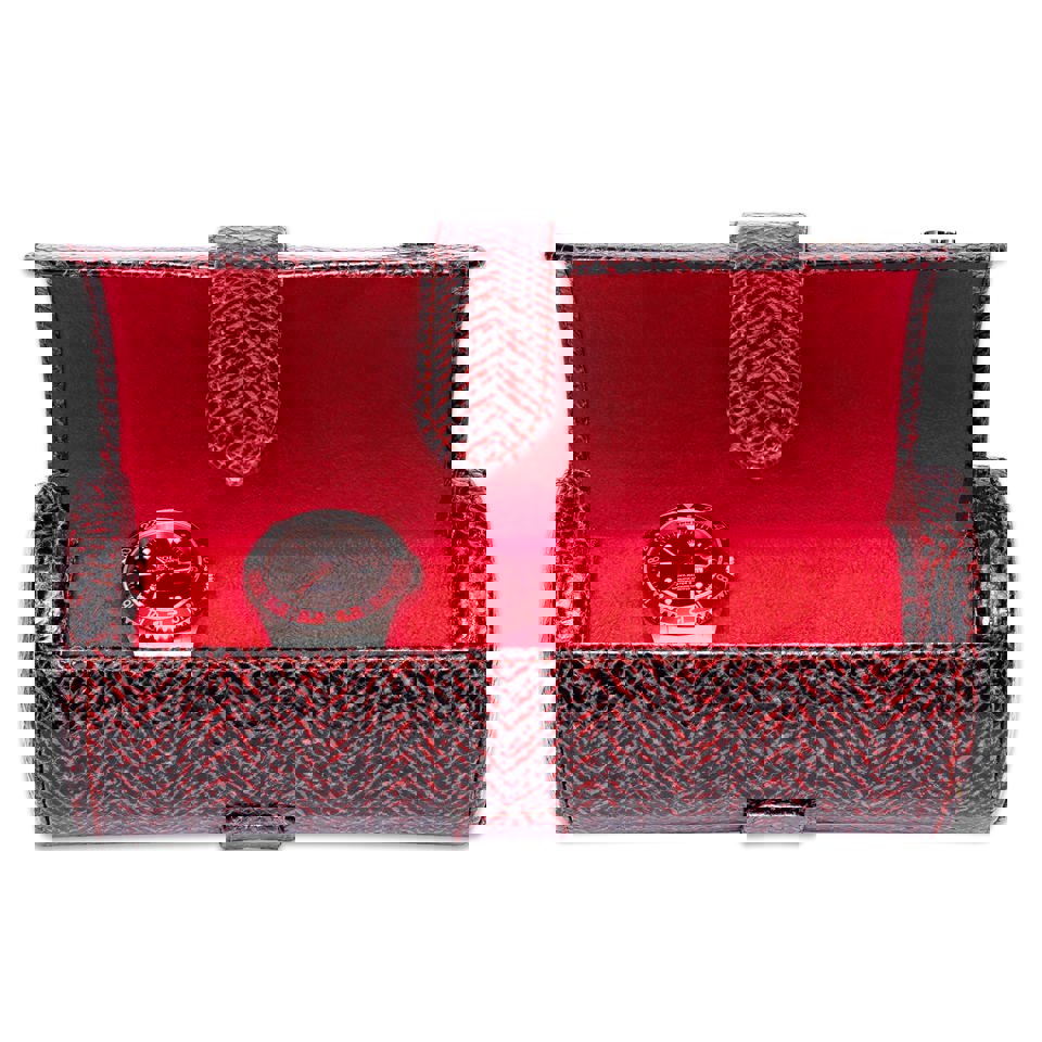 Marlow Three Watch Roll - Red