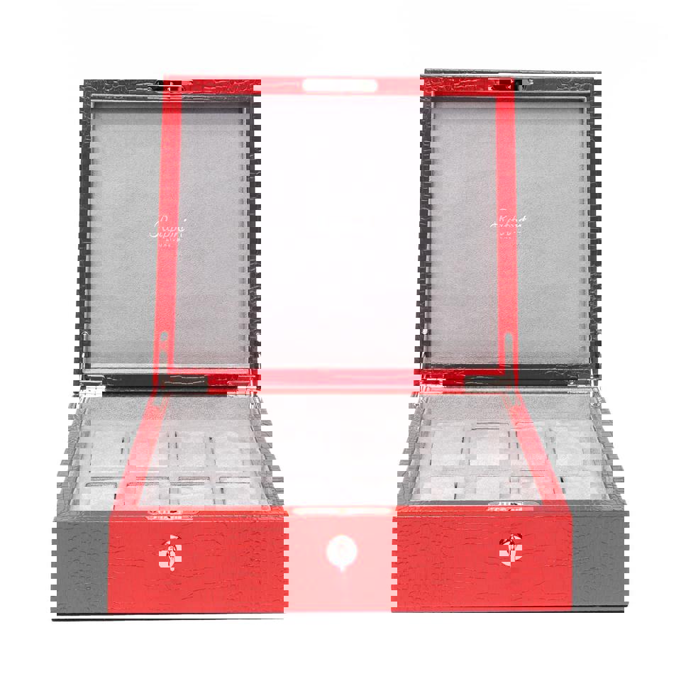 Brompton Eight Watch Box - Red