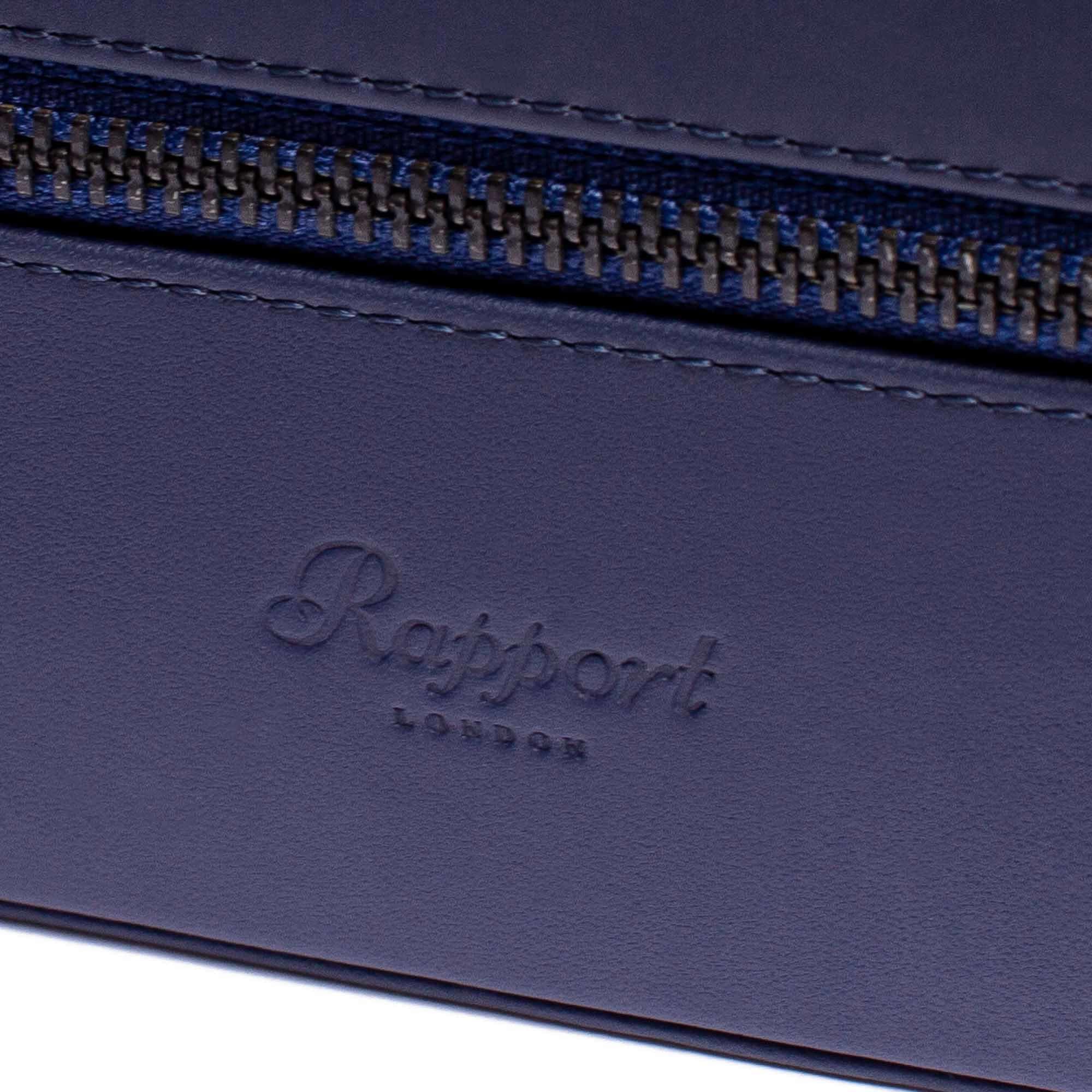 Hyde Park Four Watch Zip Case - Navy