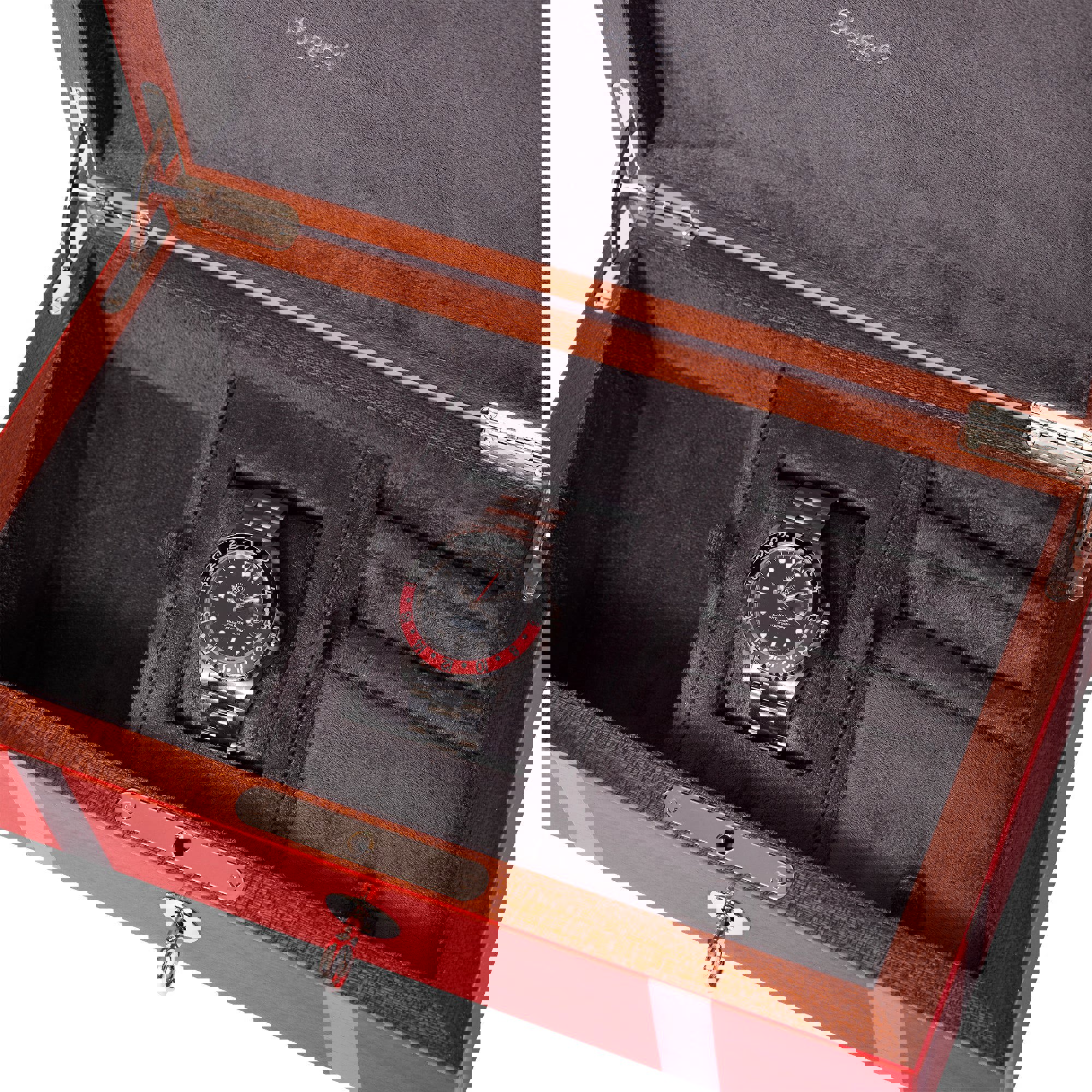 Carnaby Watch and Jewellery Box - Red