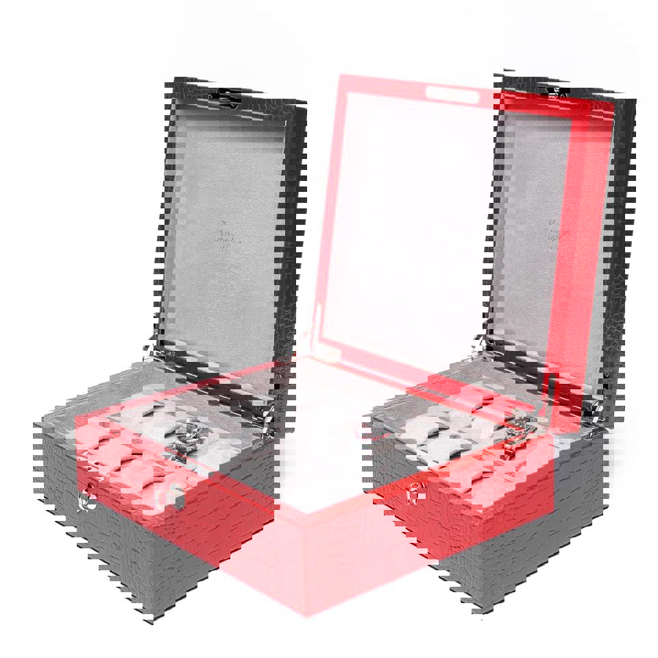Brompton Eight Watch Box - Red
